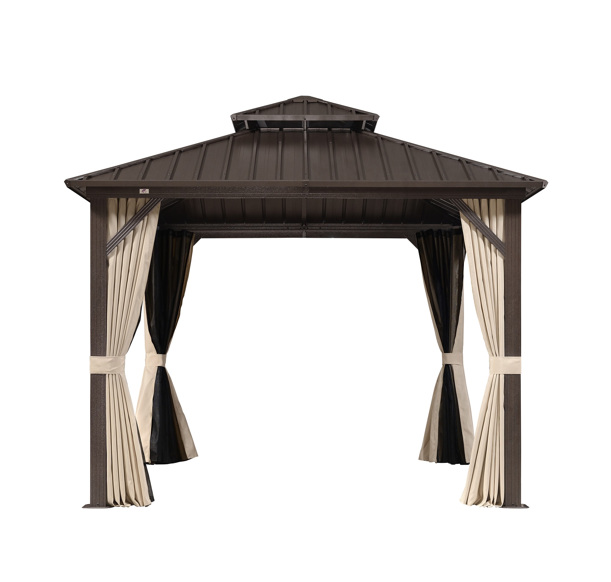 PURPLE LEAF LS04JJG1010-BR Wood-Resin-Gazebos - View #2