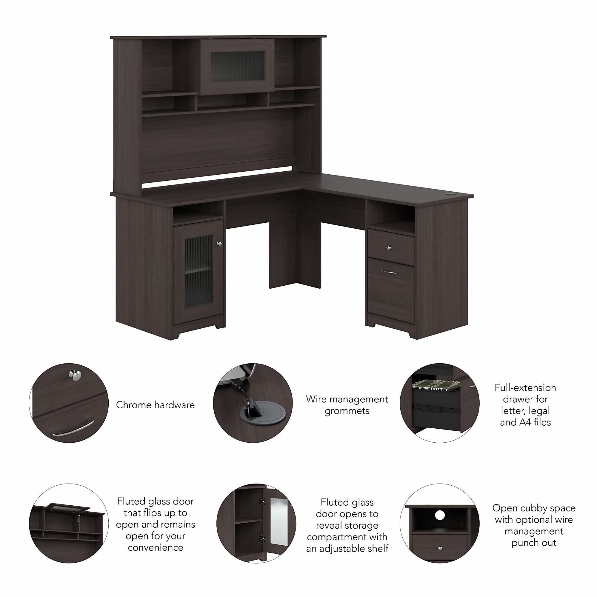 Bush Furniture CAB001HRG desks - View #4