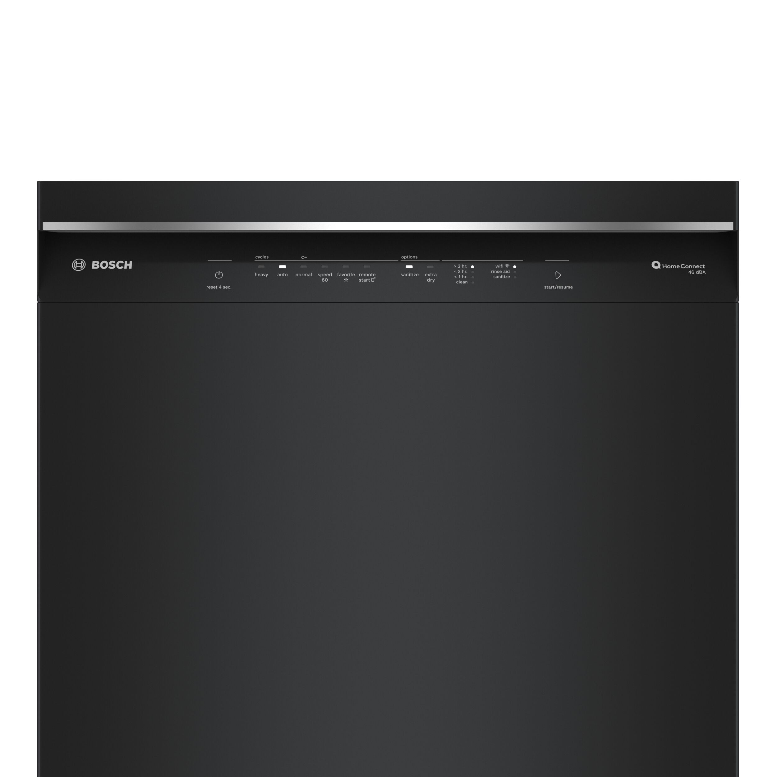 24" Black Stainless Steel Built-In Smart Dishwasher