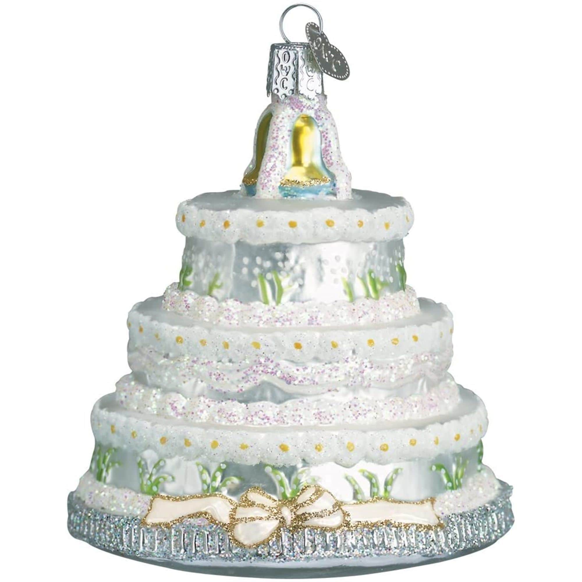 Old World Christmas 729343320179 Glass Blown Ornament for Christmas Tree - Wedding Cake