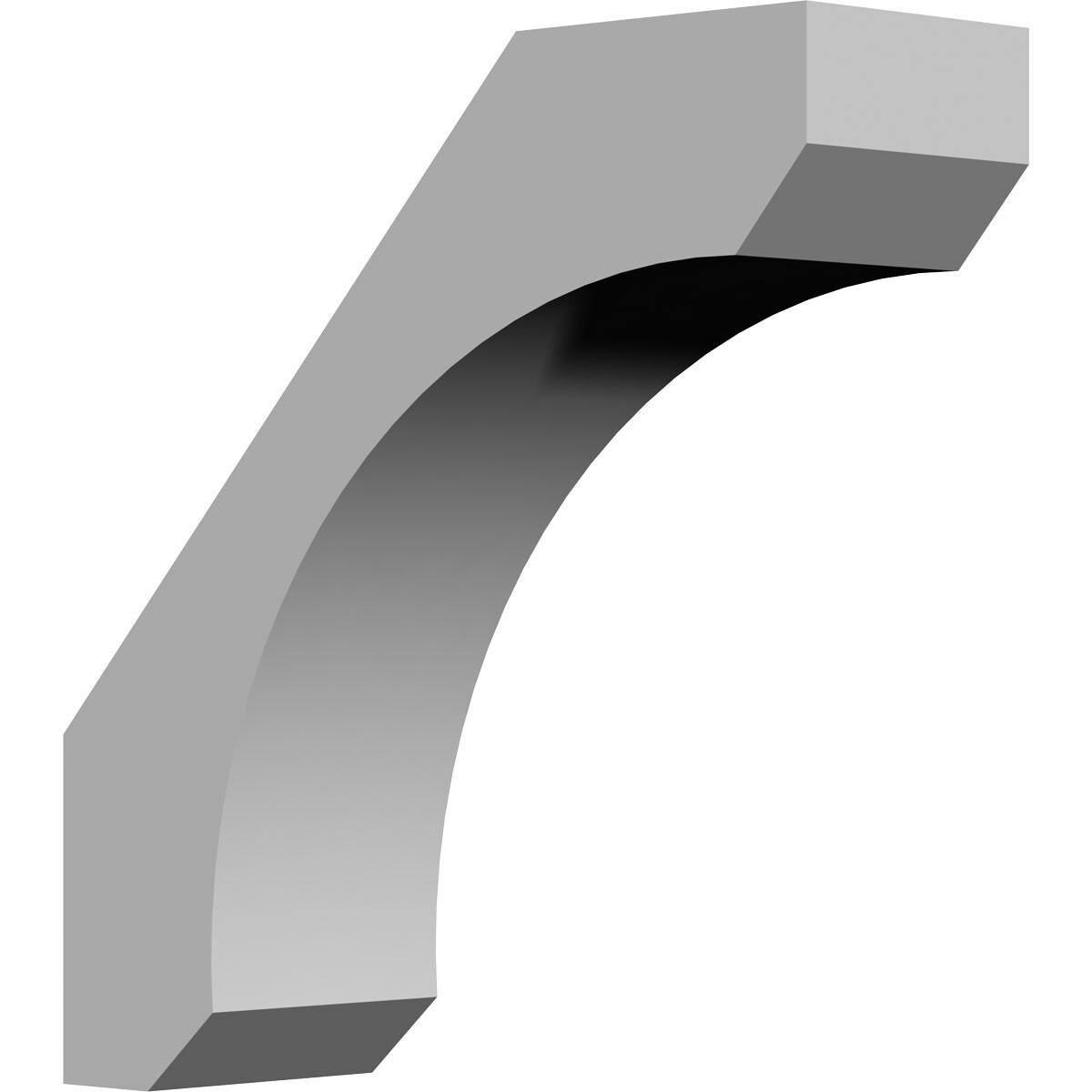 Ekena Millwork BKT16X16X05LE Legacy 5-1/2-in x 16-in x 16-in Off-white Urethane Standard bracket