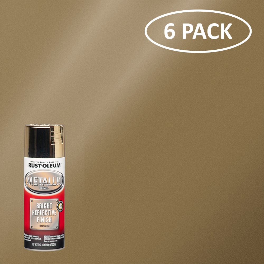 11 oz. Metallic Gold Spray Paint (6-pack)