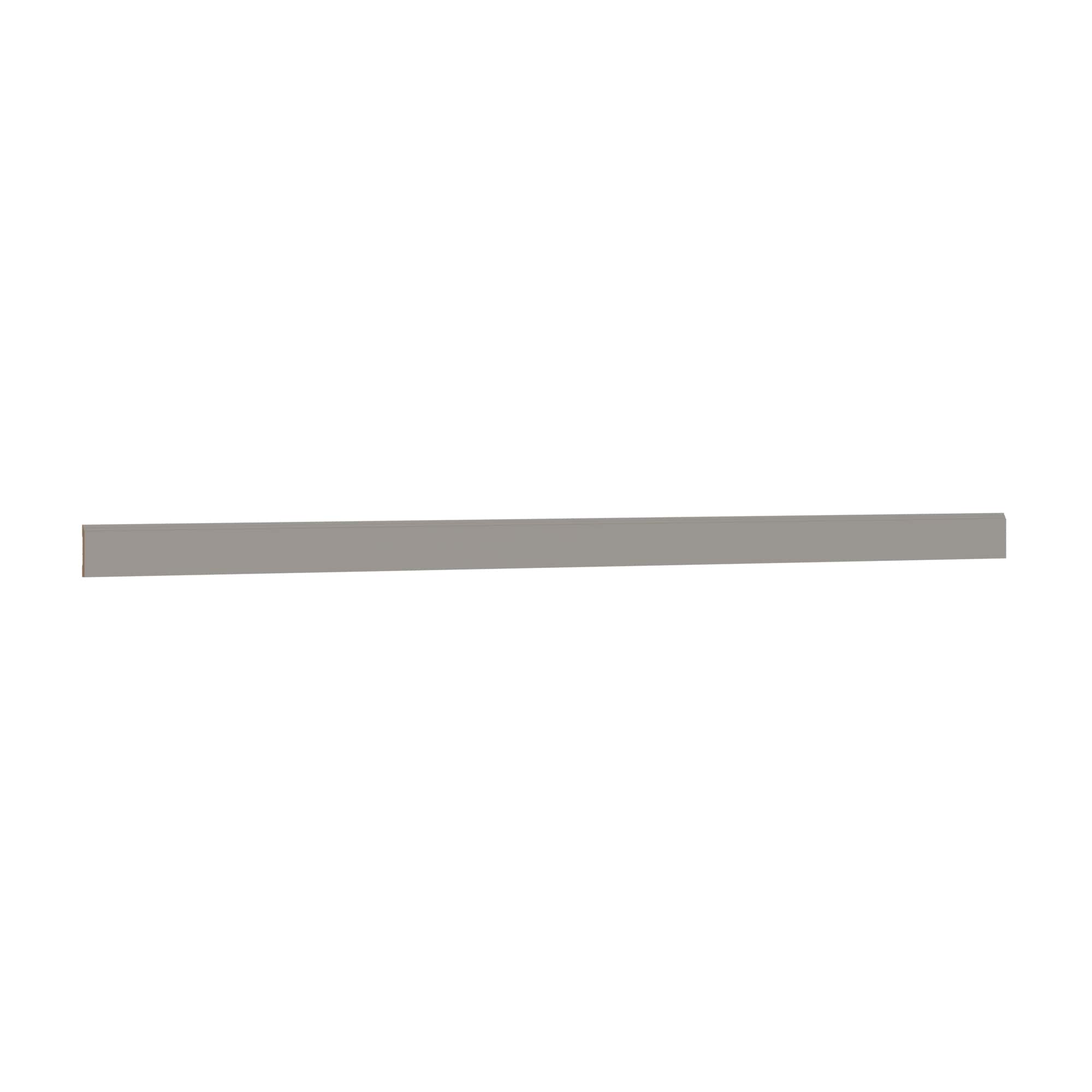 KraftMaid Momentum CVBBE8G81 Deveron Chamfered Cabinet Moulding 96-in W x 4.5-in H x 0.625-in D Pebble Grey Painted