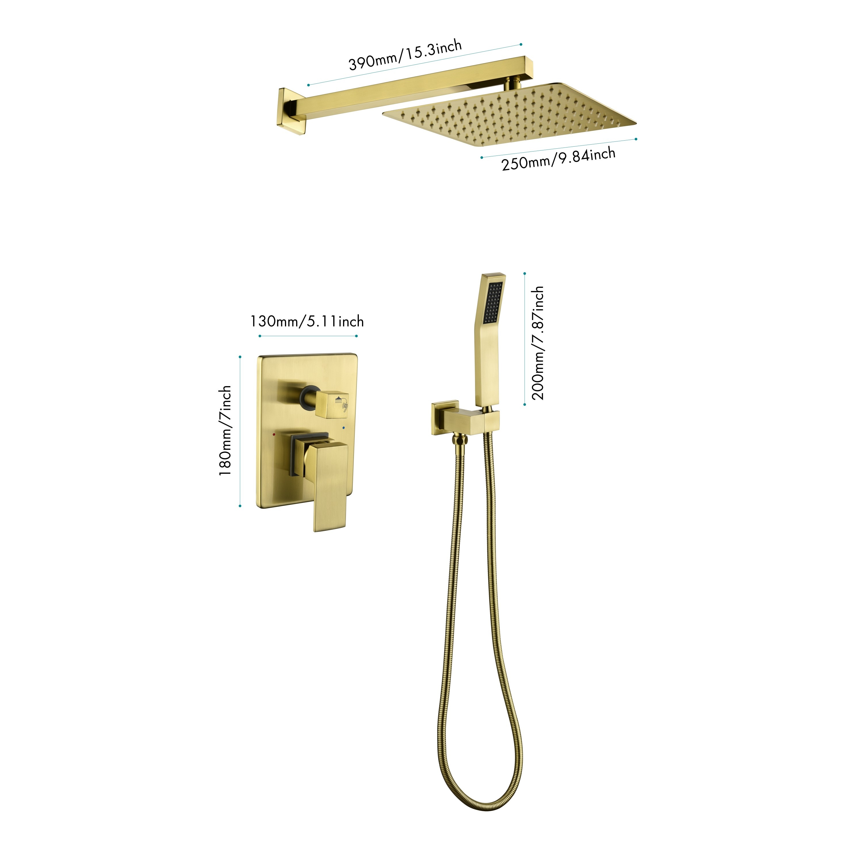 Tatayosi T115309 Showerhead-Bar-Panels - View #7