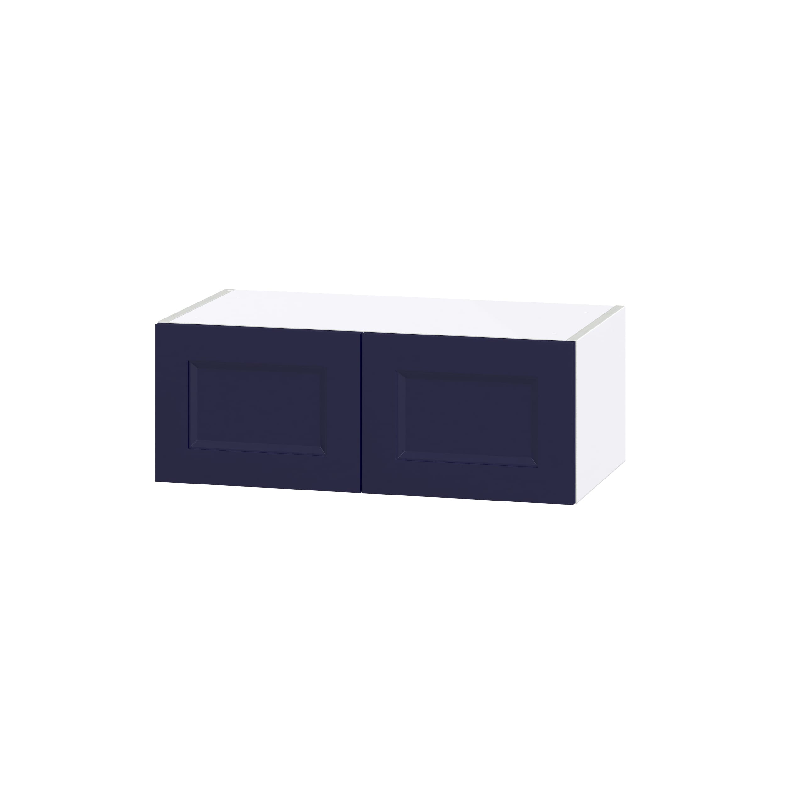 Hugo&Borg Lorette 27-in W x 10-in H x 14-in D Navy Blue Wall Fully Assembled Cabinet (Recessed Panel Shaker Door Style)