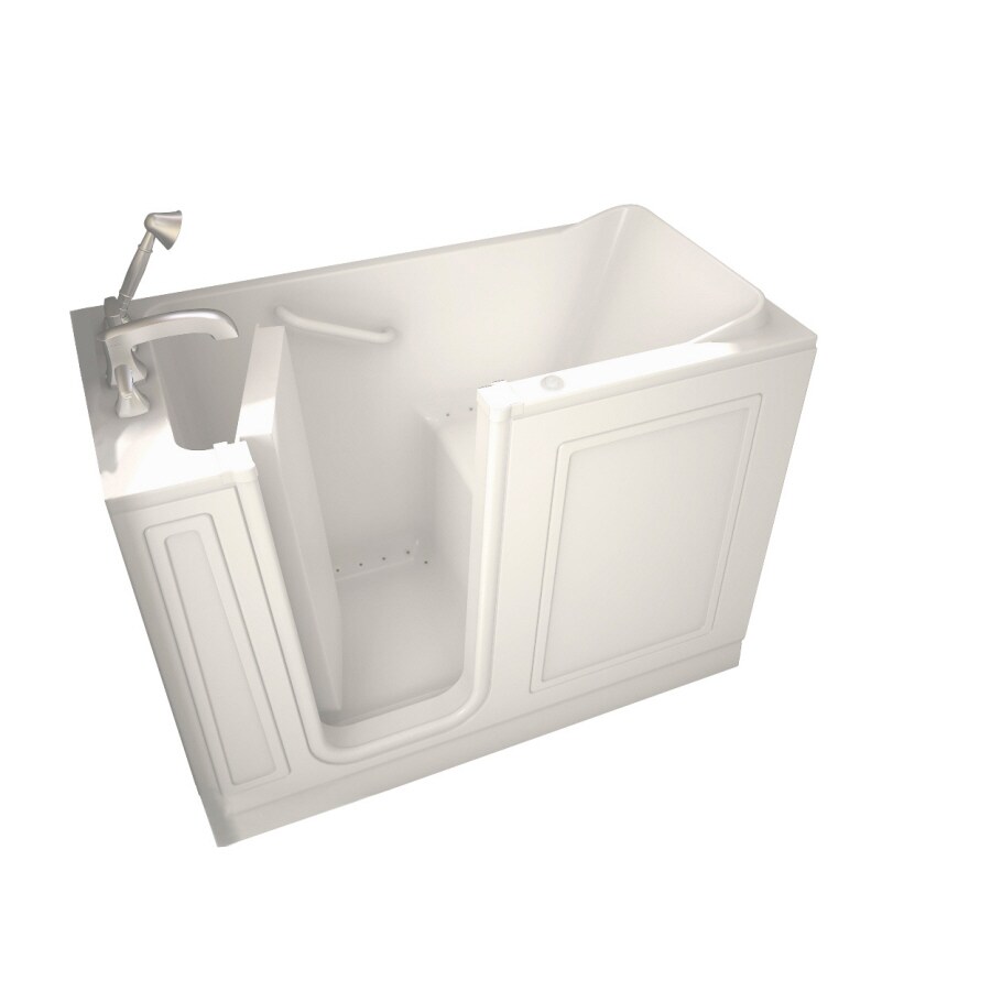 American Standard 2651.110.ALL Walk-In-Baths 26-in W x 50-in L Linen Acrylic Left Drain Air Bath