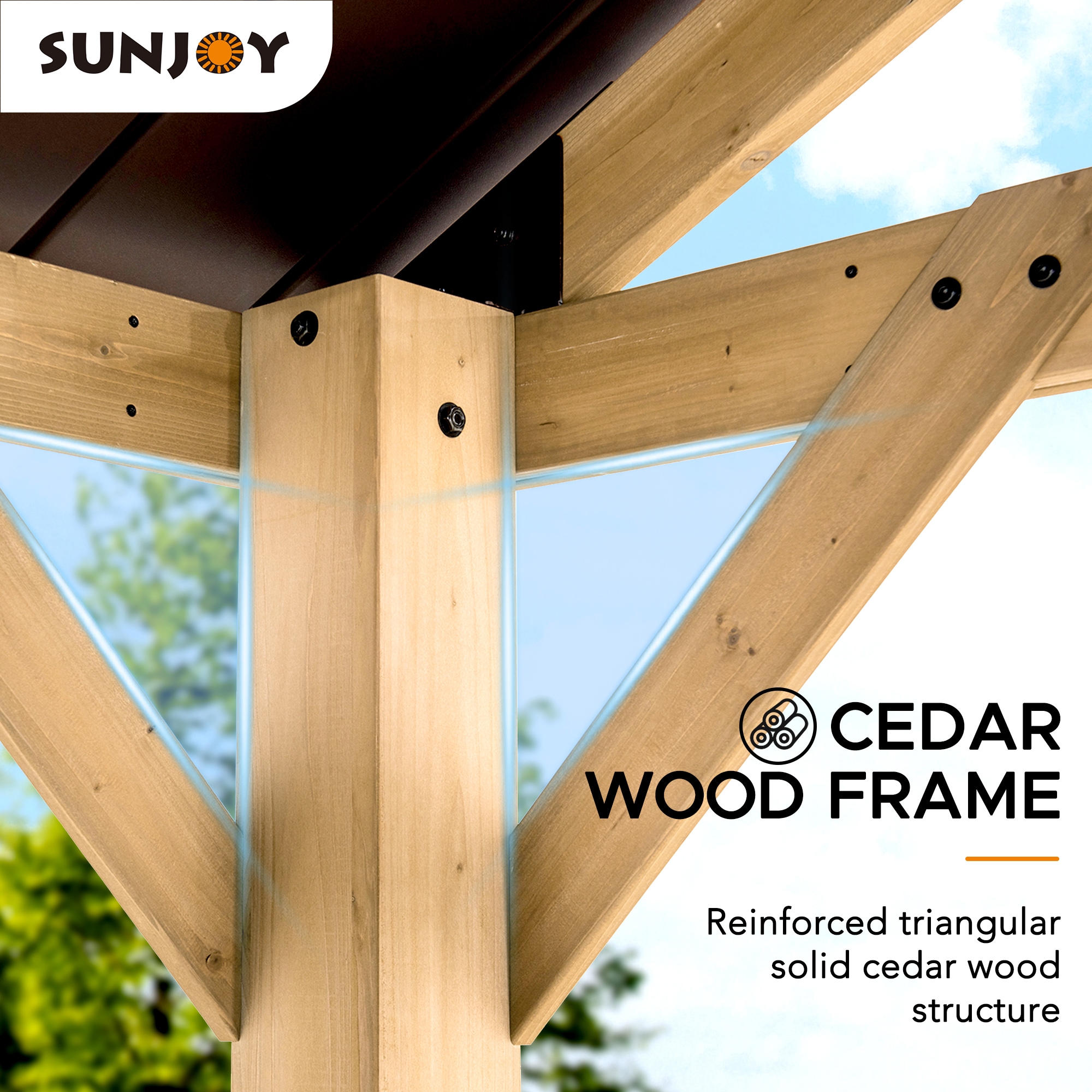 Sunjoy 168653 Wood-Resin-Gazebos - View #7