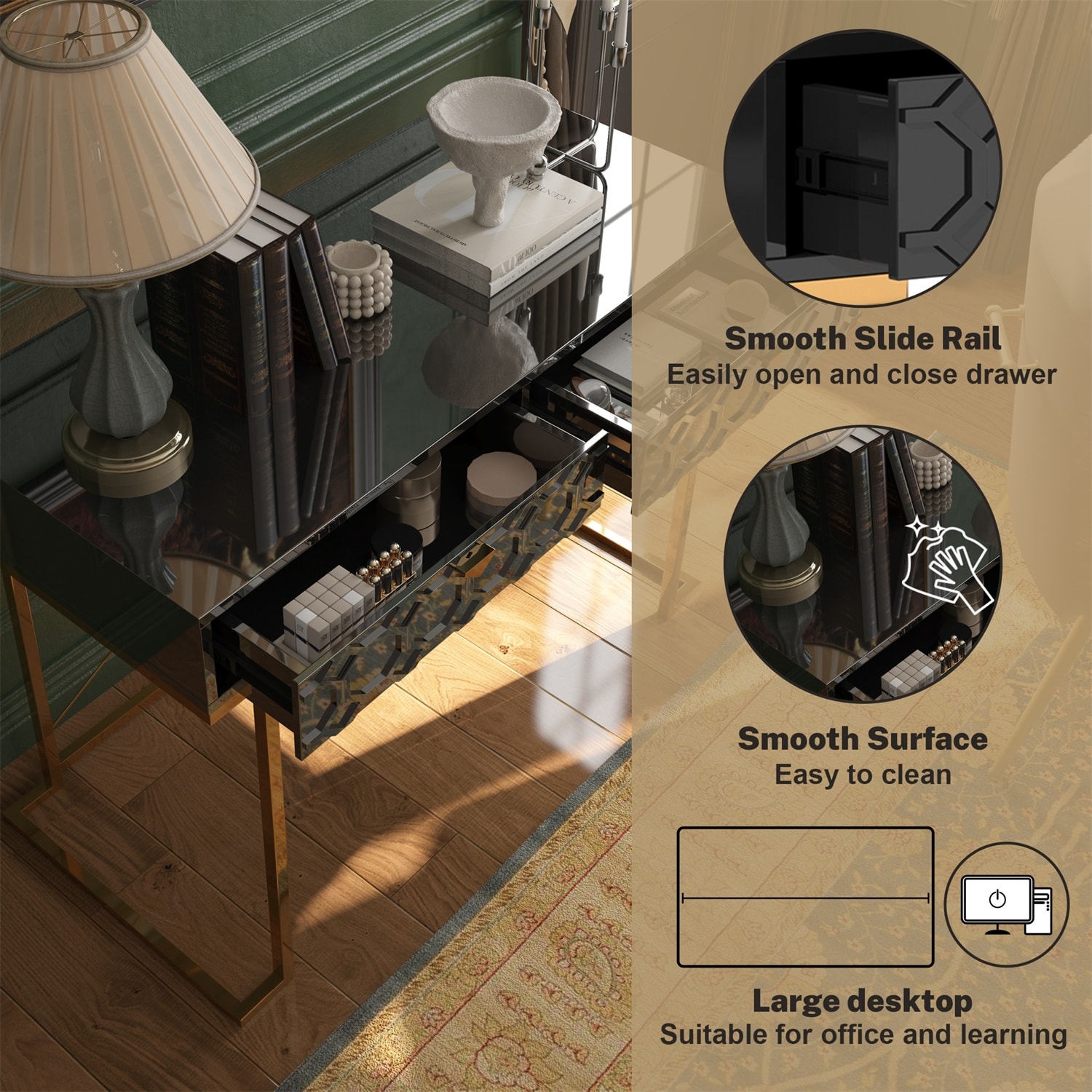 Mondawe MO-DK1-BK desks - View #3