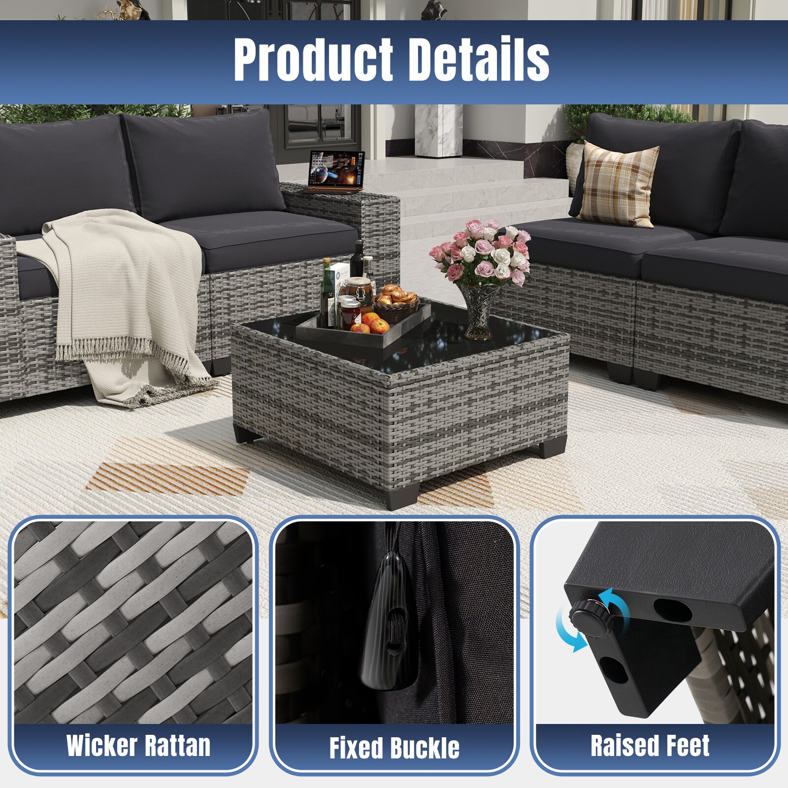 Bapipro BP3907R24 Patio-Conversation-Sets - View #3