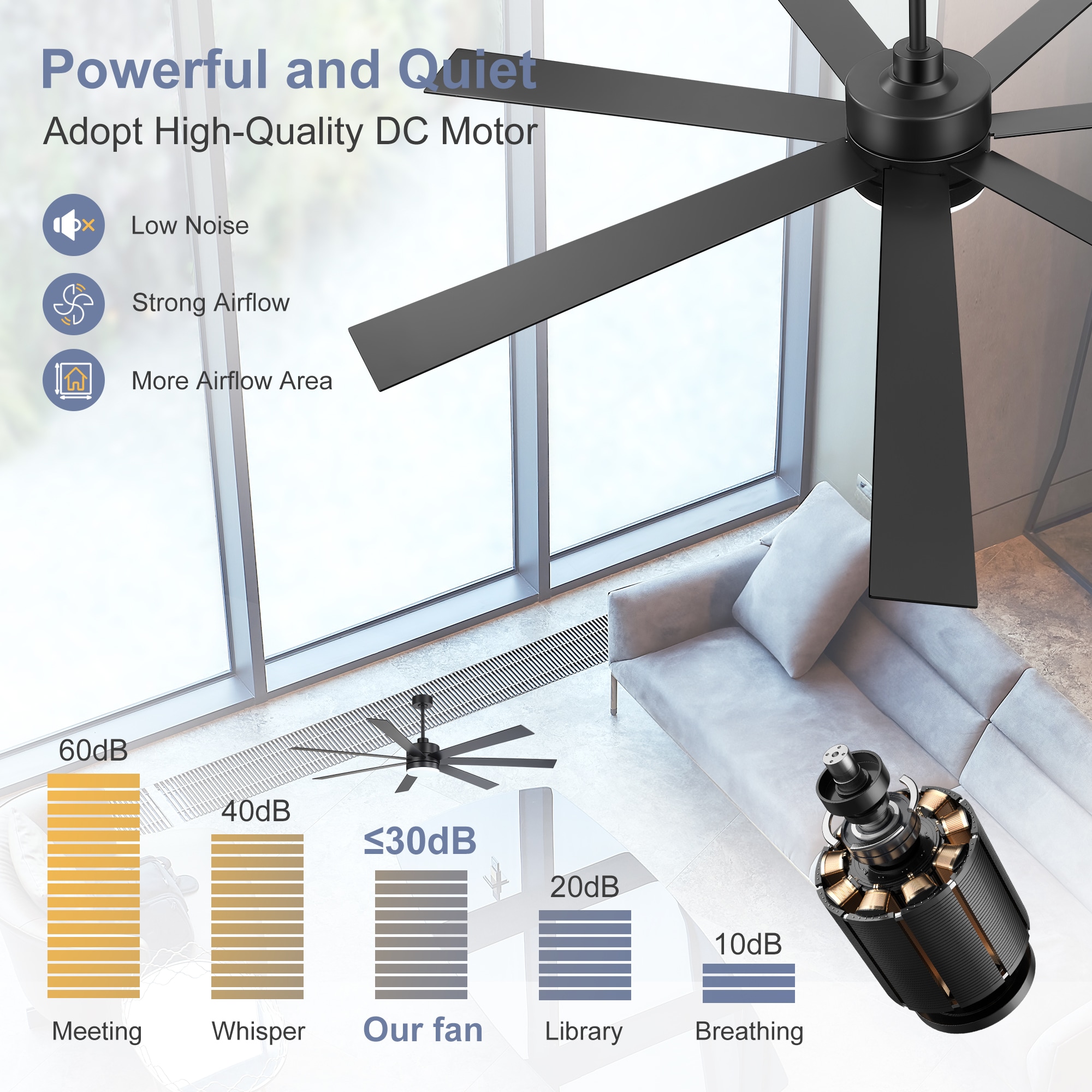 Airsurfer AS-29034-BK Ceiling-Fans - View #7