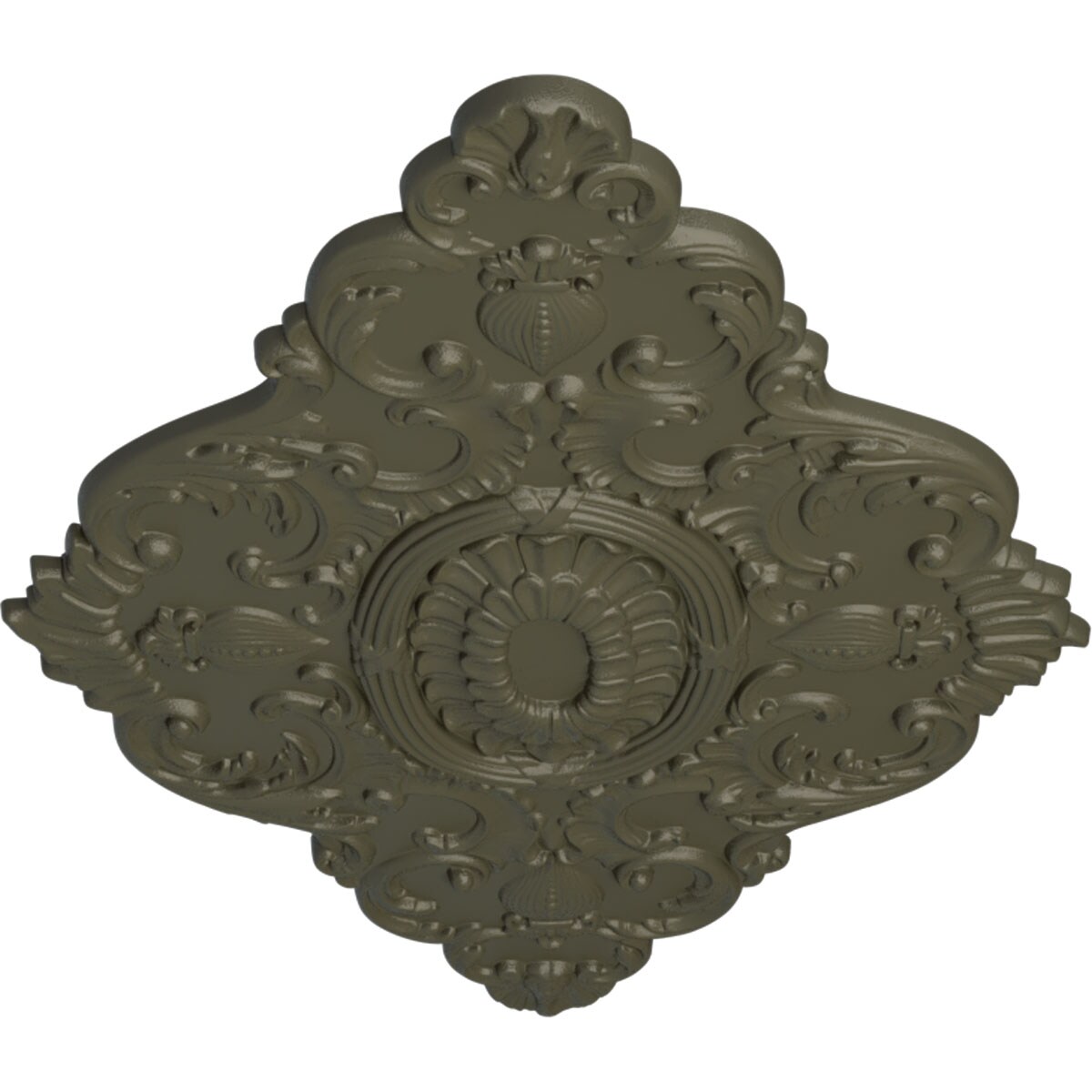 Ekena Millwork CM42X28ASWHF Ceiling-Medallions - View #2