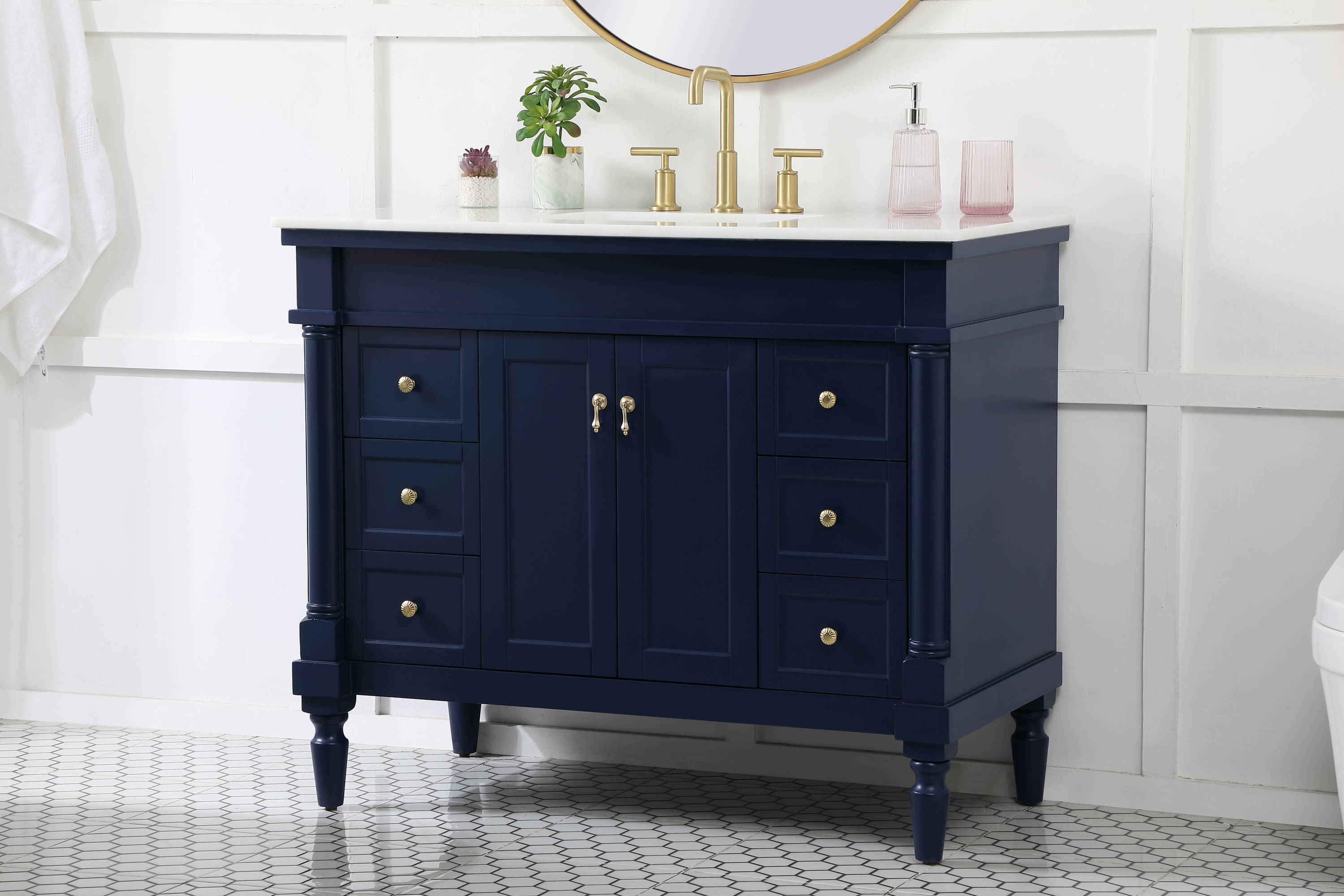 Elegant Decor HF39126BL Bath-Vanity-Combo - View #3