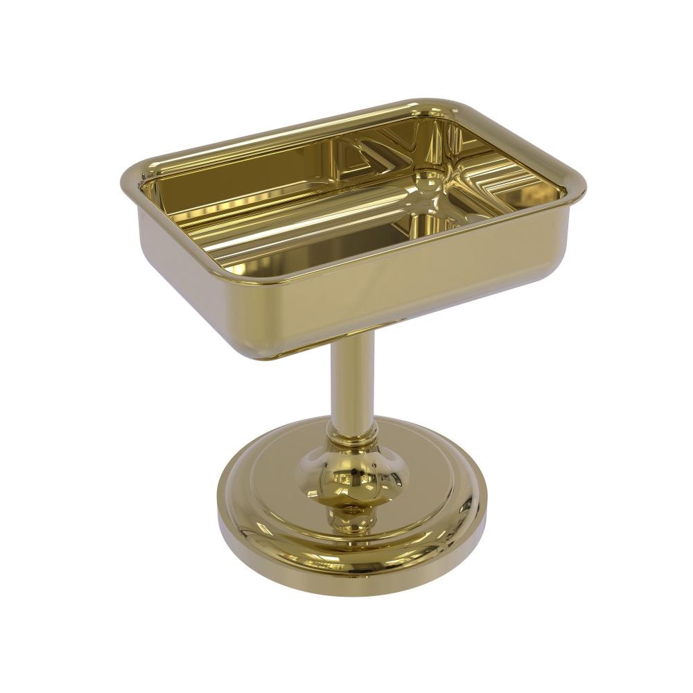 Allied Brass S-56-UNL Unlacquered Brass Brass Soap Dish