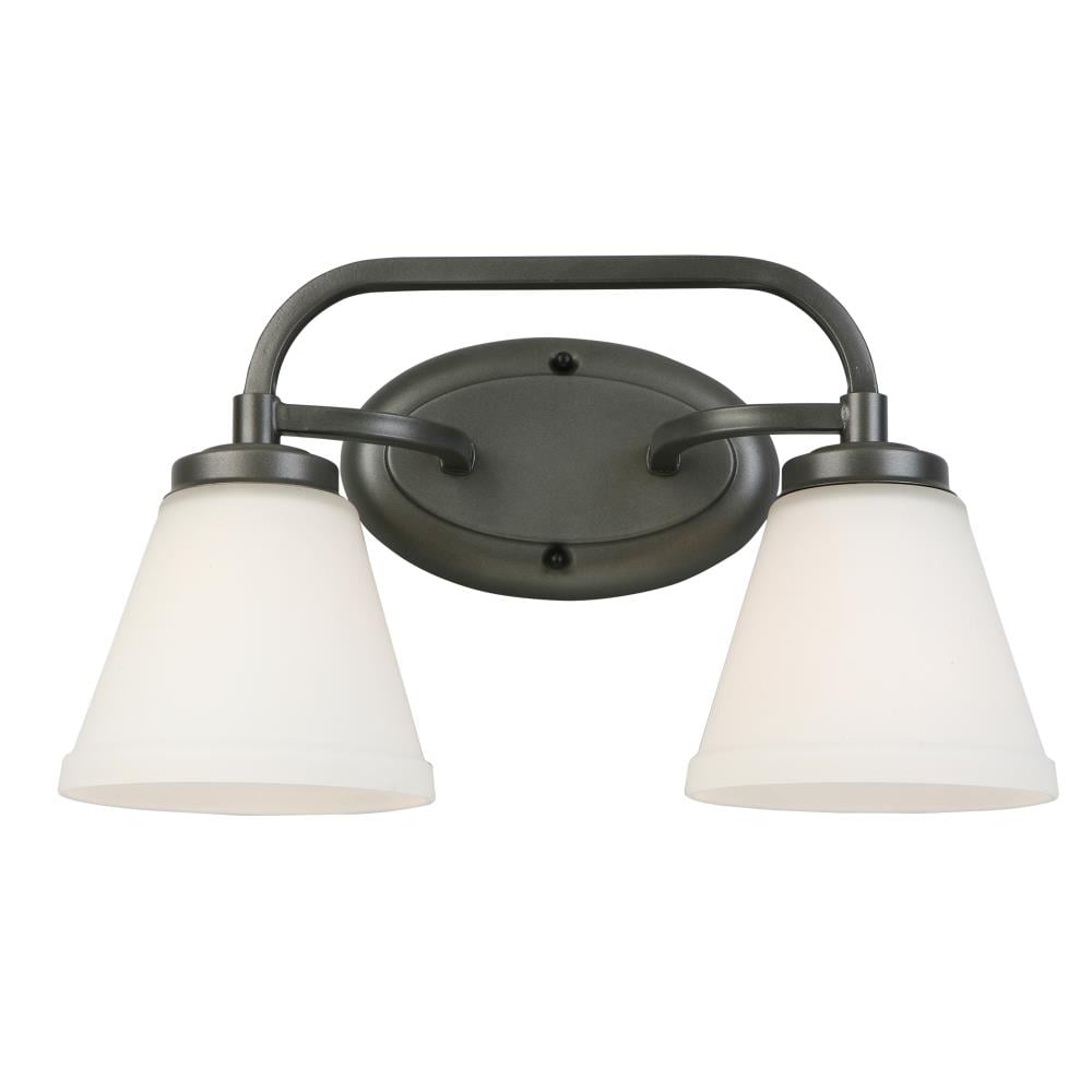 EGLO 202909A Mayview 15.98-in 2-Light Graphite Transitional Vanity Light