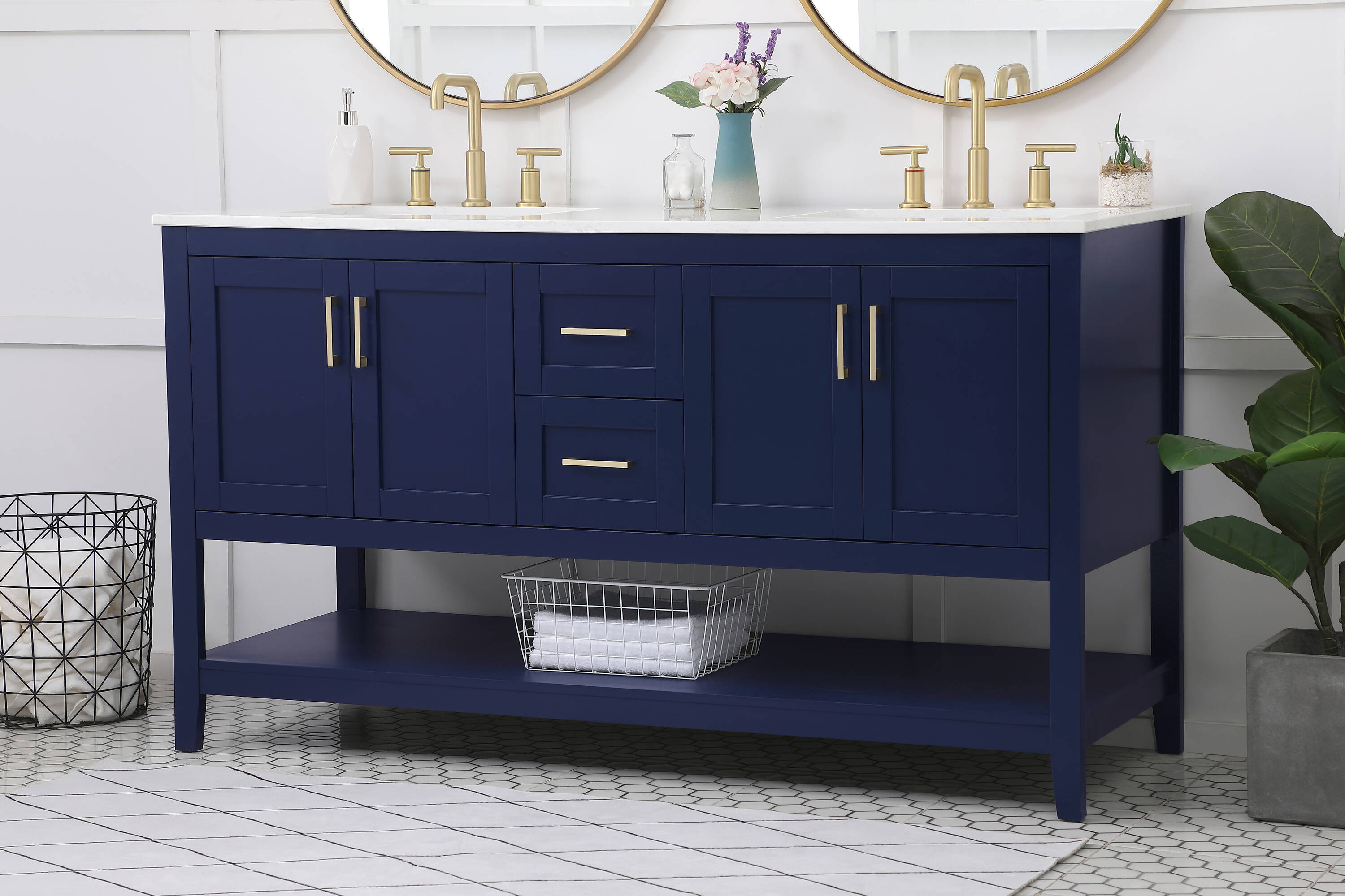 Elegant Decor FI48060DBL Bath-Vanity-Combo - View #6