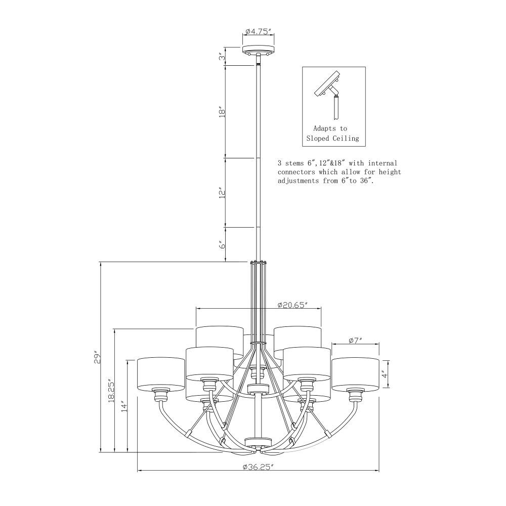 Forte Lighting 2748-09-12 b090015 - View #5