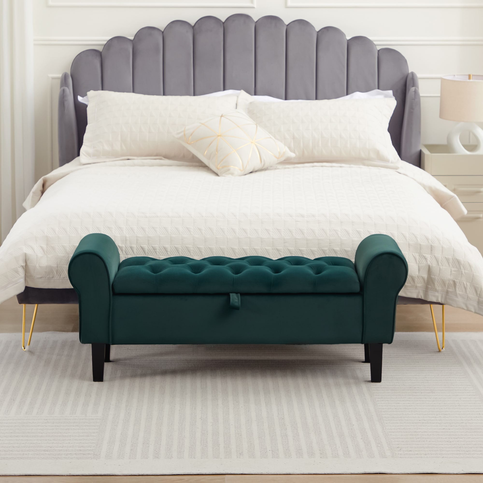 JEAREY JE-MHWKQC-WH-CK Indoor-Ottomans - View #2