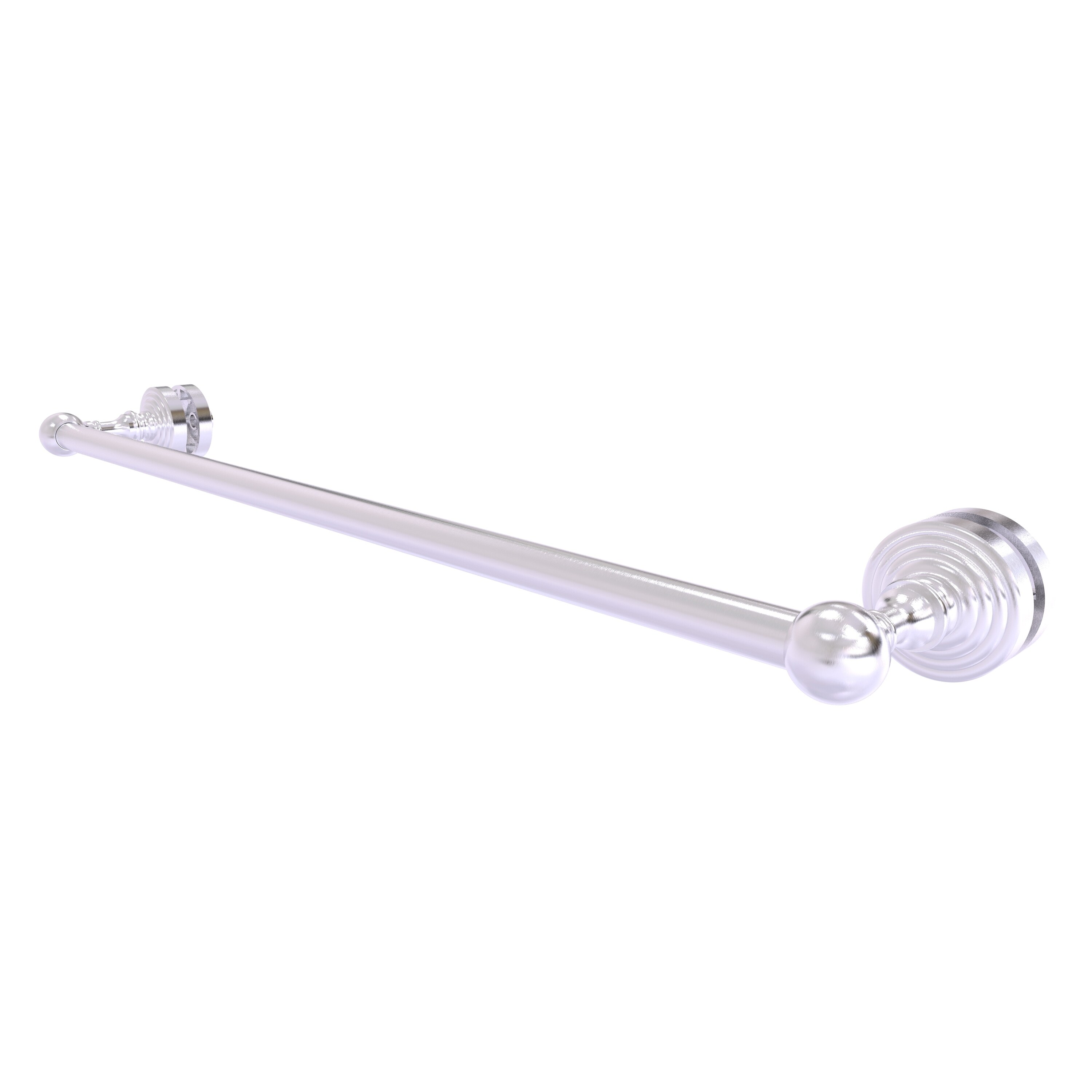 Allied Brass WP-41-SM-24-SCH Waverly Place 24-in Satin Chrome Wall mount Single Towel Bar