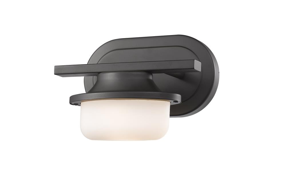Z-Lite 1917-1S-BRZ-LED Optum 8-Inches Matte Bronze Integrated LED Transitional Vanity light