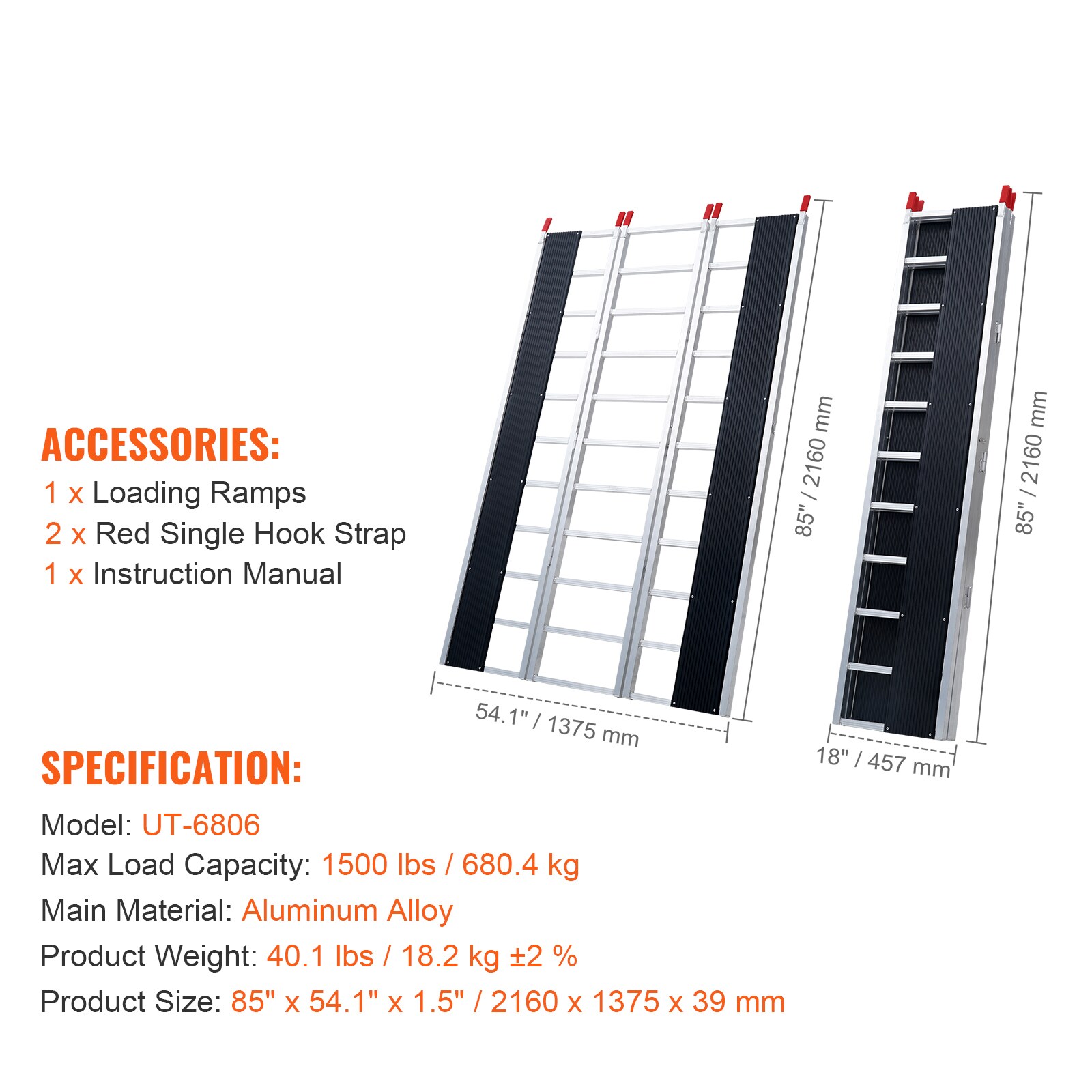VEVOR SCSZSL1500LB05874V0 Loading-Ramps - View #7