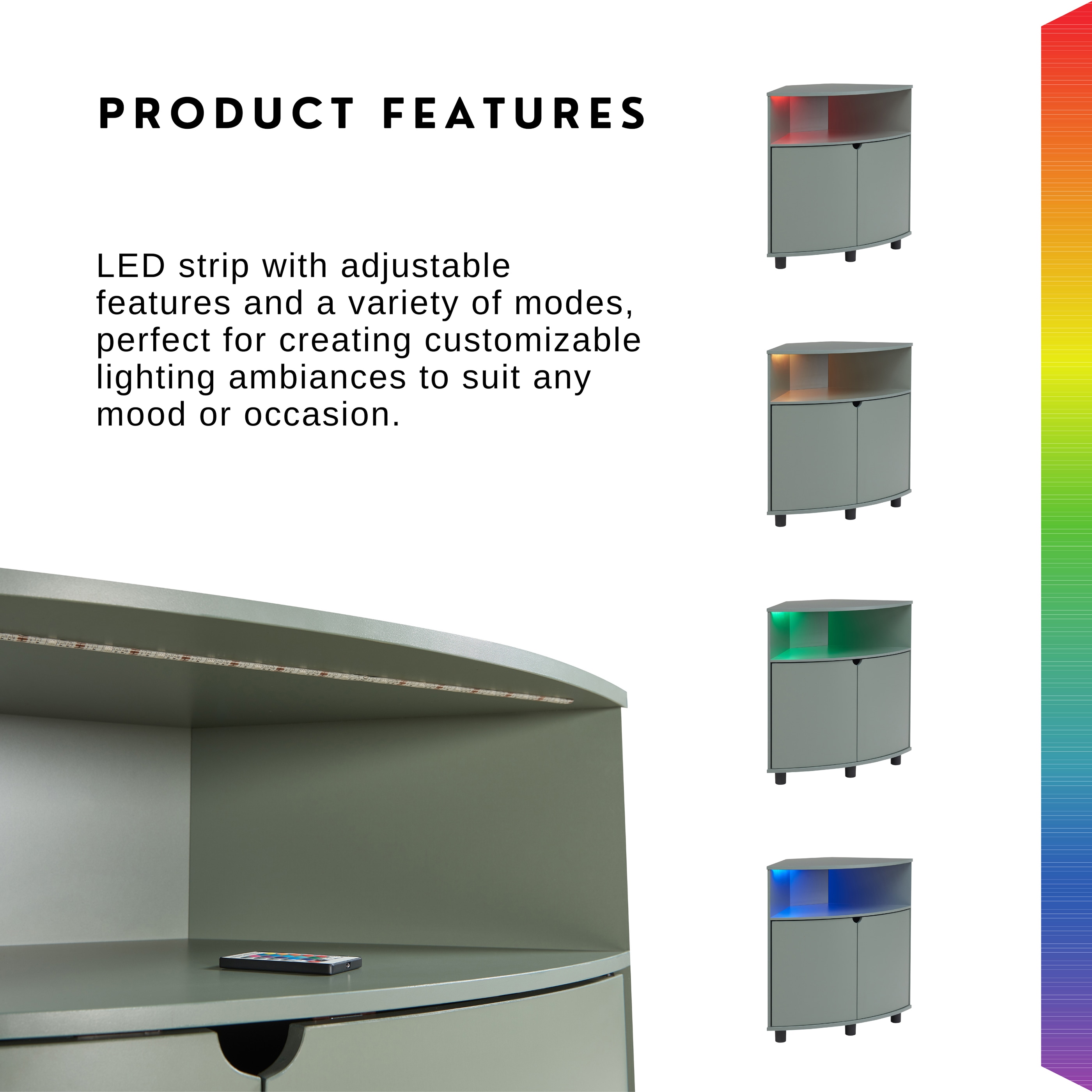 Furniture of America IDI-233210 Gaming-Storage - View #20