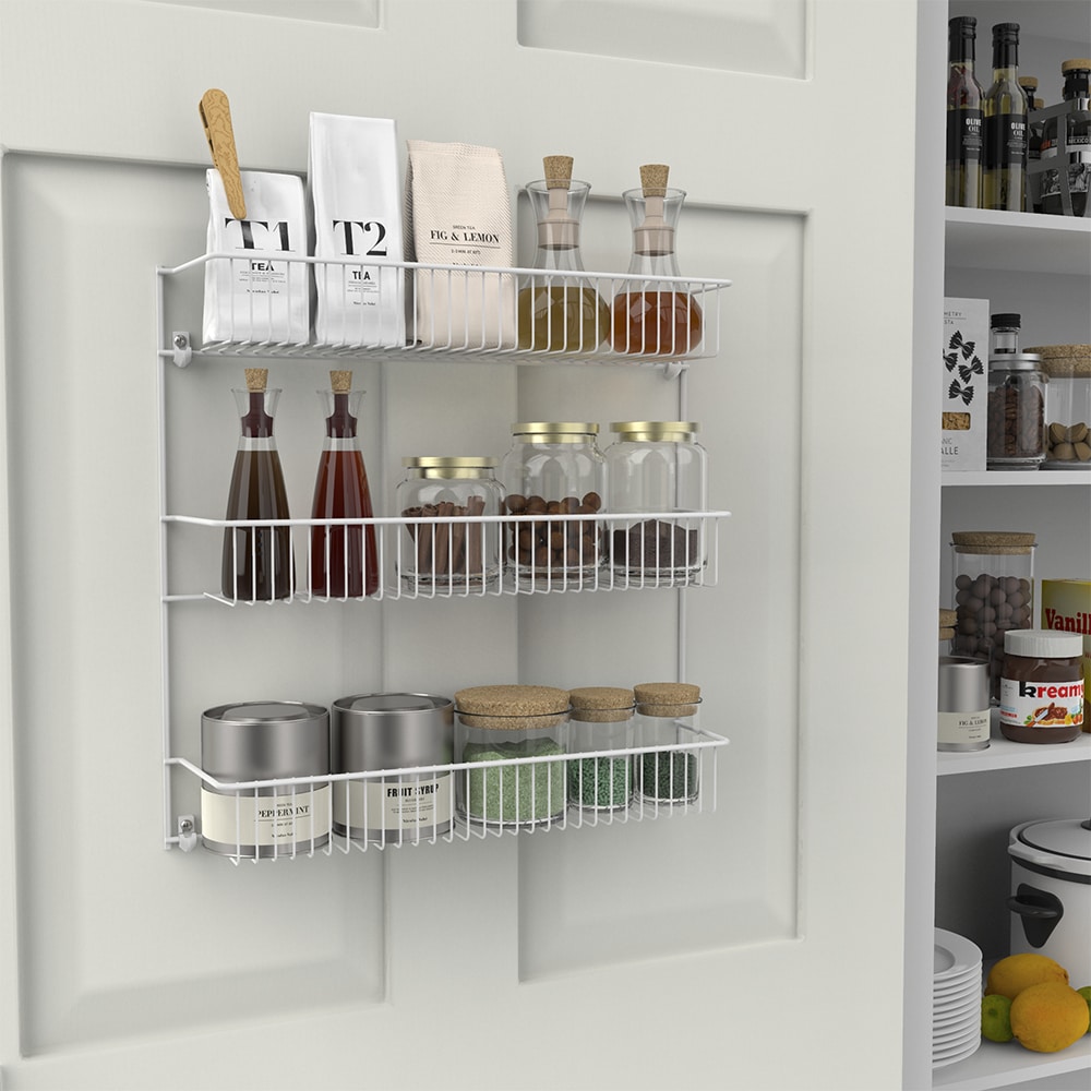 ClosetMaid Adjustable 3 Shelf Spice Rack for Cabinet/Wall Mount