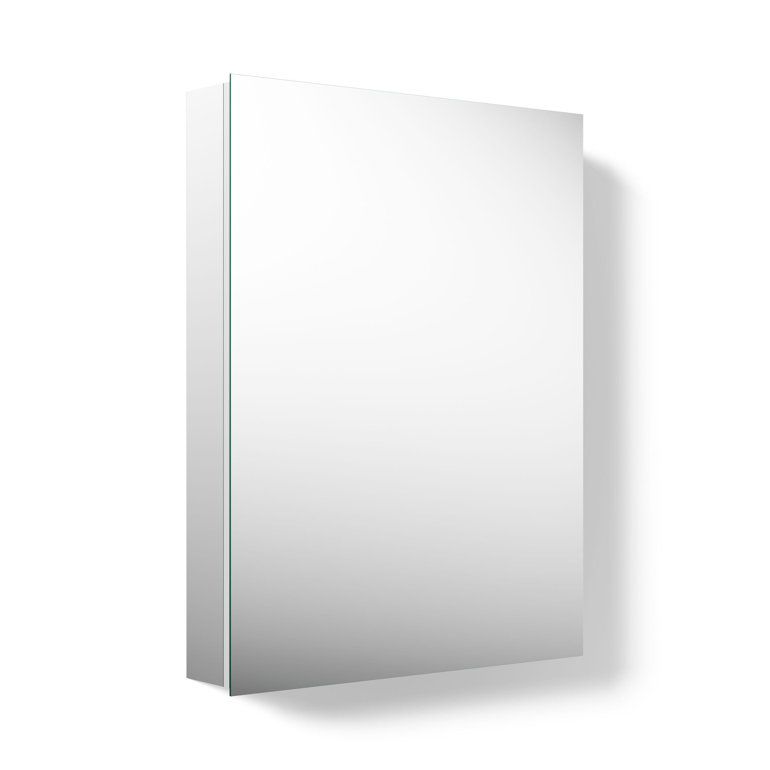 KOHLER Embark 20-in x 26-in Surface/Recessed Mount Anodized Aluminum Mirrored Rectangle Medicine Cabinet