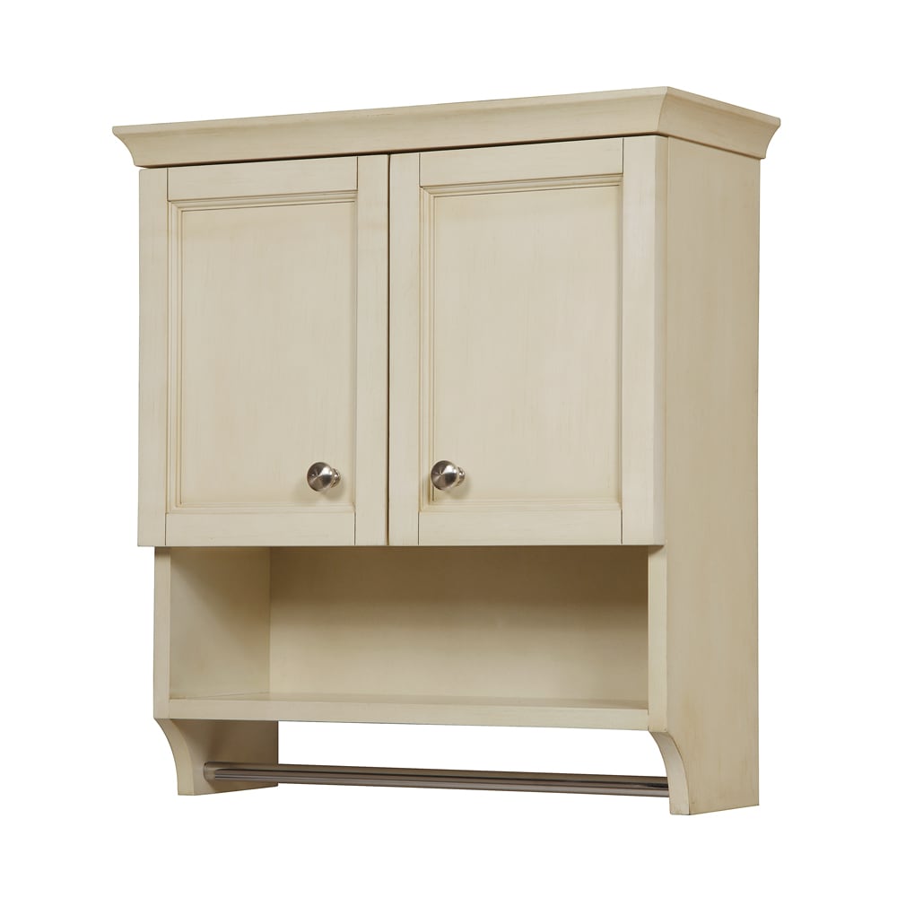 Antique white bathroom wall shop cabinets