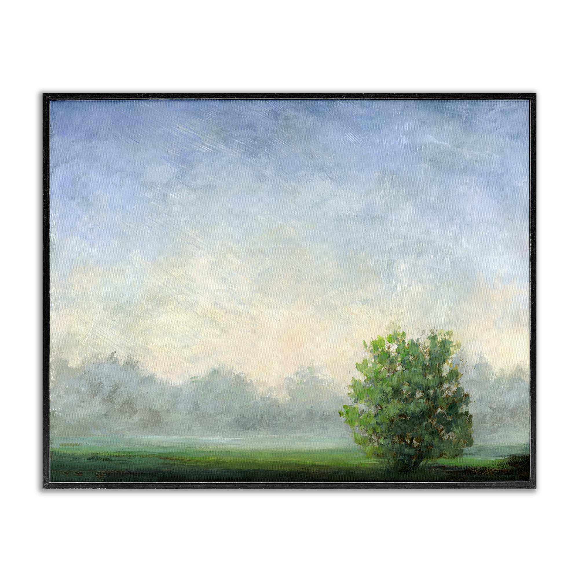 Stupell Industries  Serene Morning in Countryside Black Framed Giclee Art By Ashley Davis 20 x 16