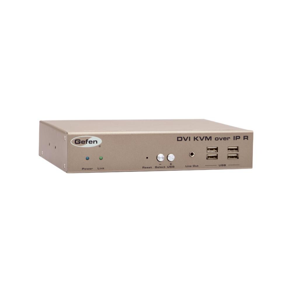  DAHD7245 Gefen EXT-DVIKVM-LAN-LRX DVI KVM Over IP Receiver with 4 USB Ports