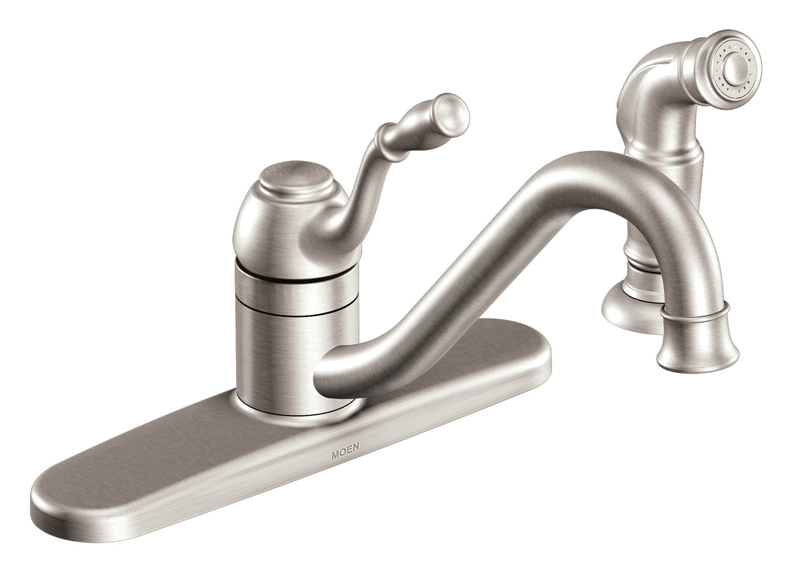 Moen CA87009 Lindley Chrome Pull-Down Kitchen Faucet with Side Spray - Easy Installation