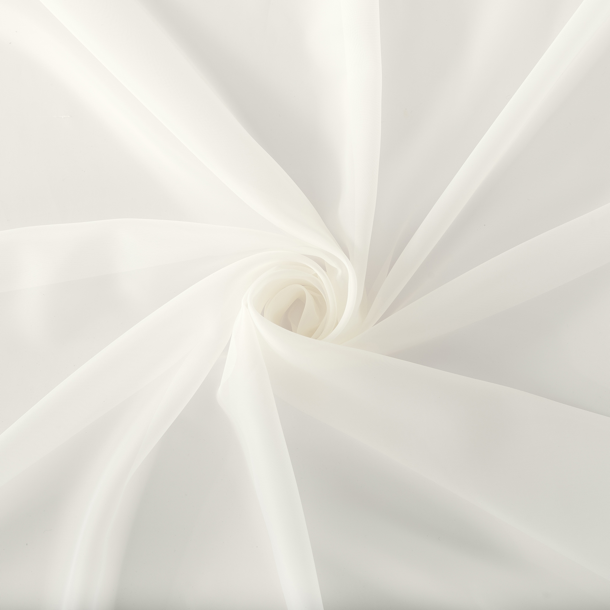 Eggshell Sheer Tab Top Polyester Curtain Panel, 95 x 59 Inches