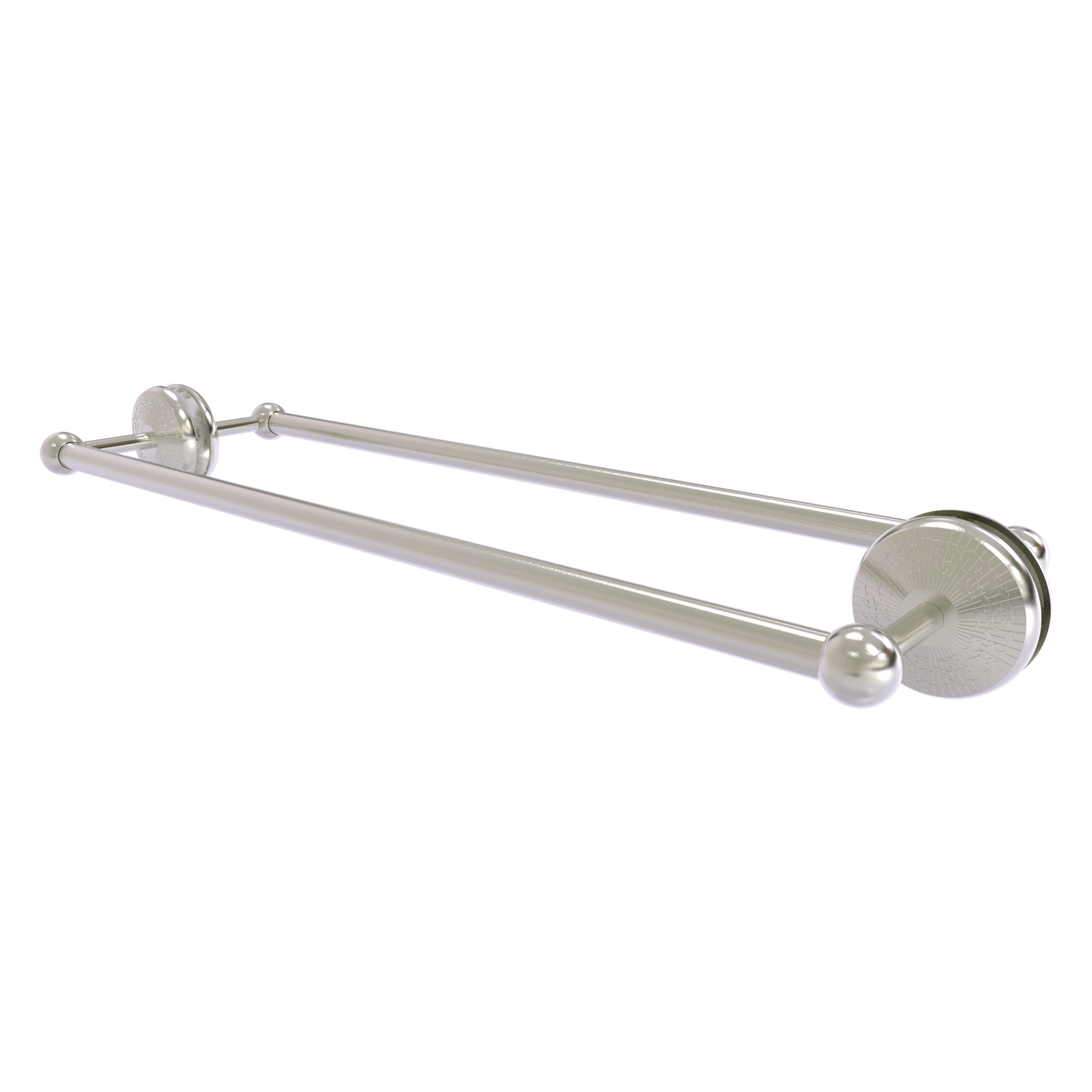 Allied Brass MC-41-BB-24-SN Monte Carlo 24-in double Satin Nickel Wall mount Double Towel Bar