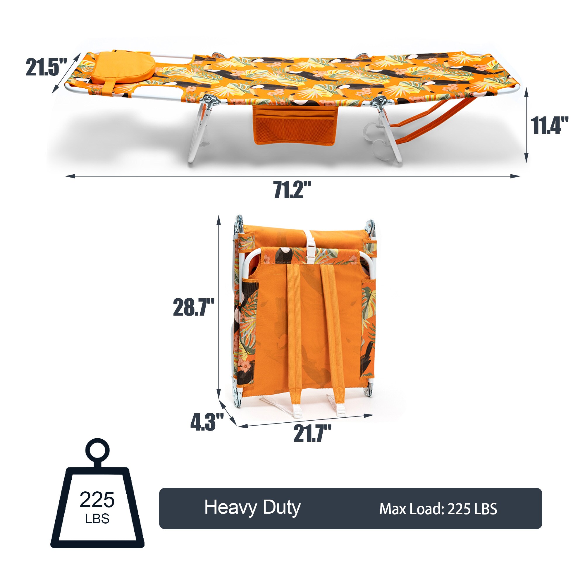 Clihome CL-FCAB2025XOG2 Beach-Camping-Chairs - View #4