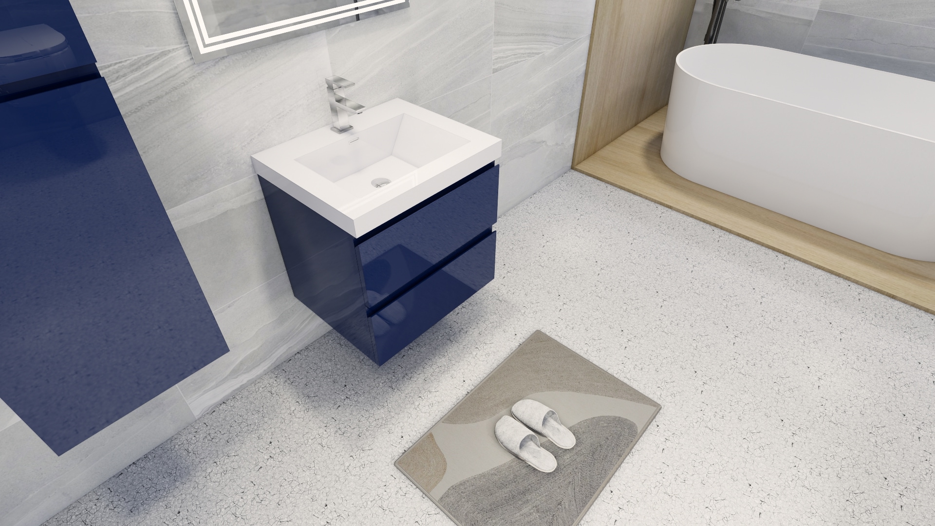 Moreno Bath MOB24-NB Bath-Vanity-Combo - View #2