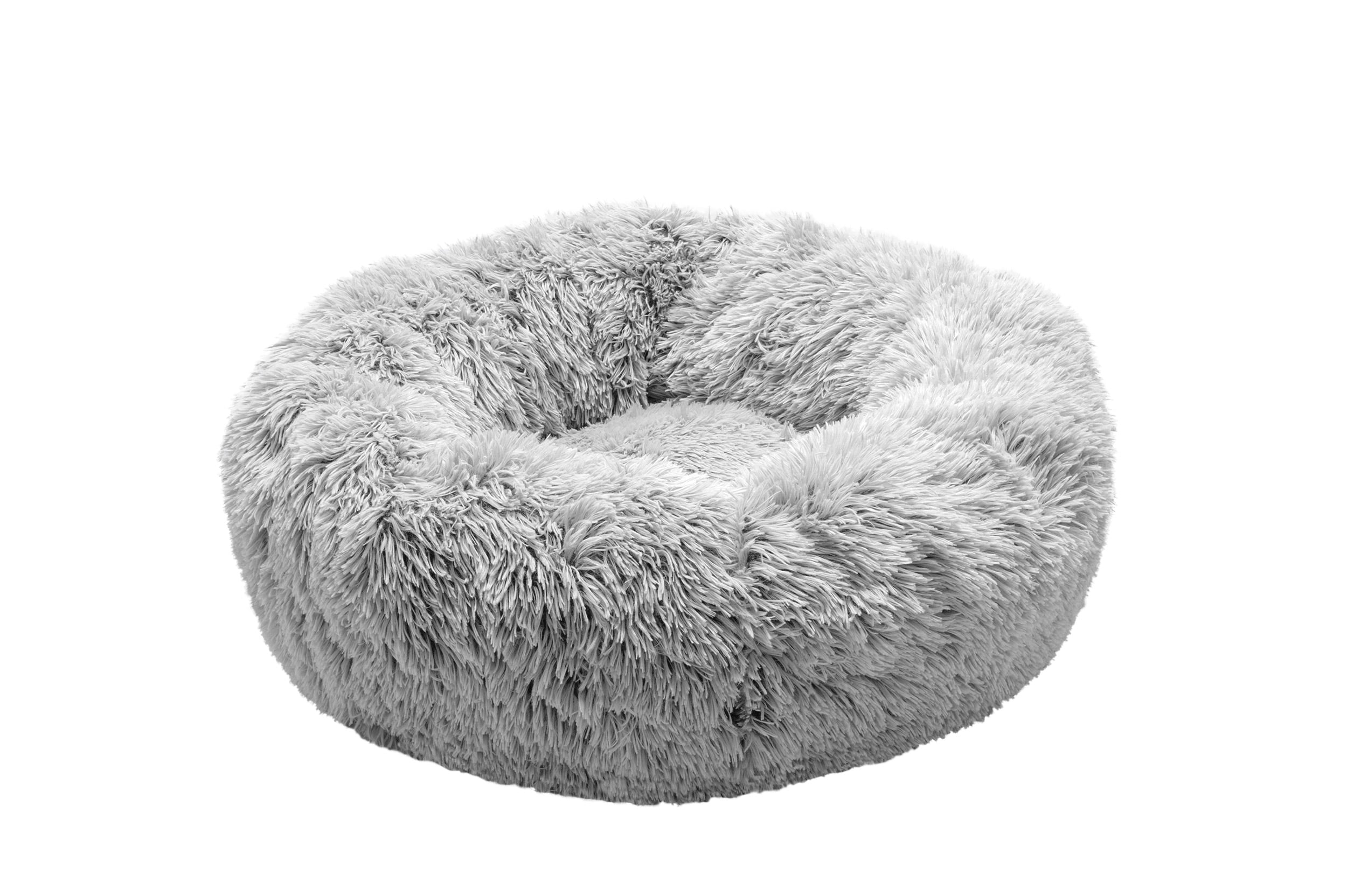 FurHaven 29354546 Round Mist Gray Polyester Pillow Dog Bed ( Medium )