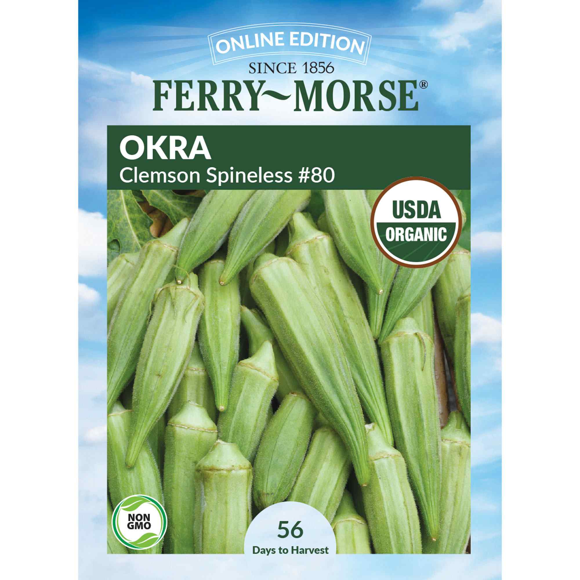 Ferry-Morse LC25.1404 Organic Okra Seeds 5.3 Gram(s)