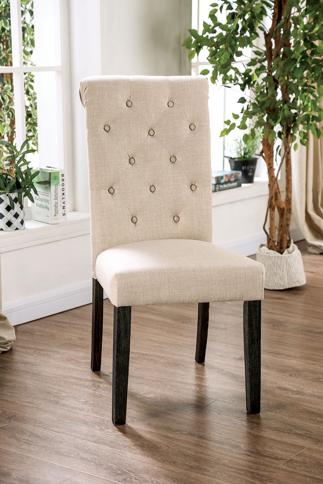 Simple Relax SR3735IV-SC-2PK Dining-Chairs - View #2