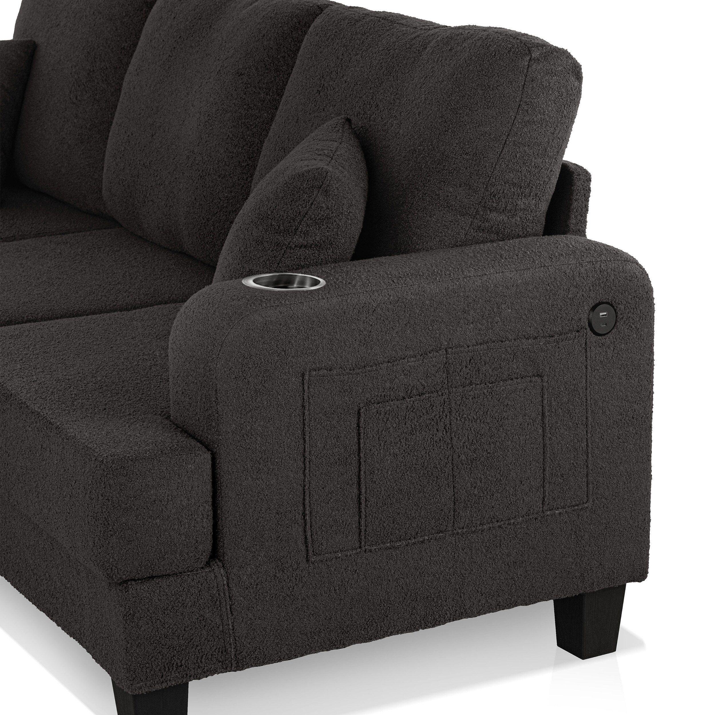Furniture of America IDF-SL6936DG-SF Sofas-Loveseats - View #9