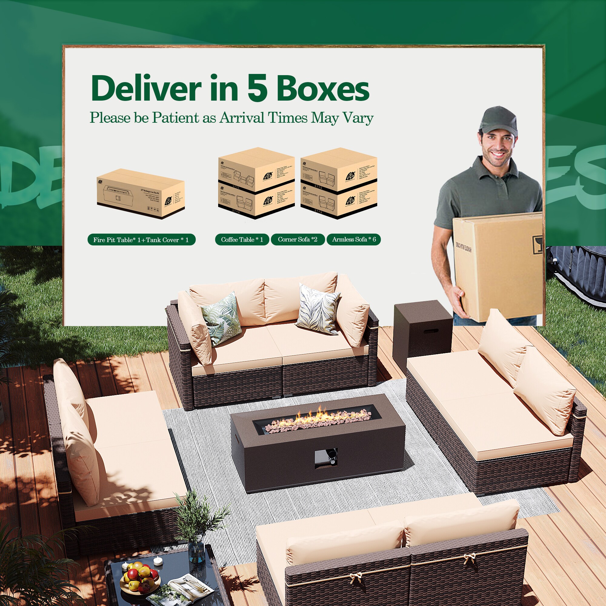 Patio Watcher LS-RT9-KD42CBR-B1 Patio-Conversation-Sets - View #9