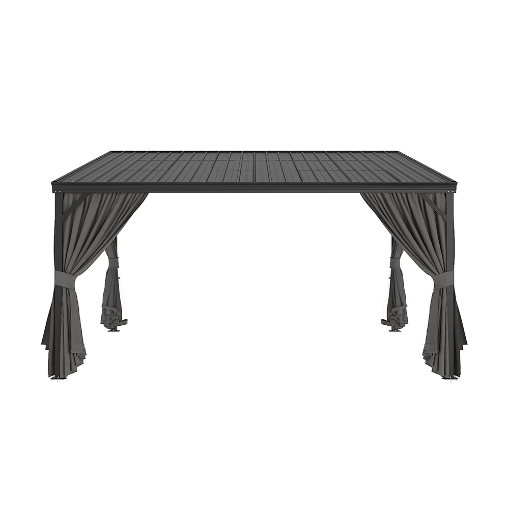 Homsee V-KF510012-02-ABC Multi Functional Gazebo with Mosquito Netting Removable Sides Durable Steel Frame for Patio Garden Backyard