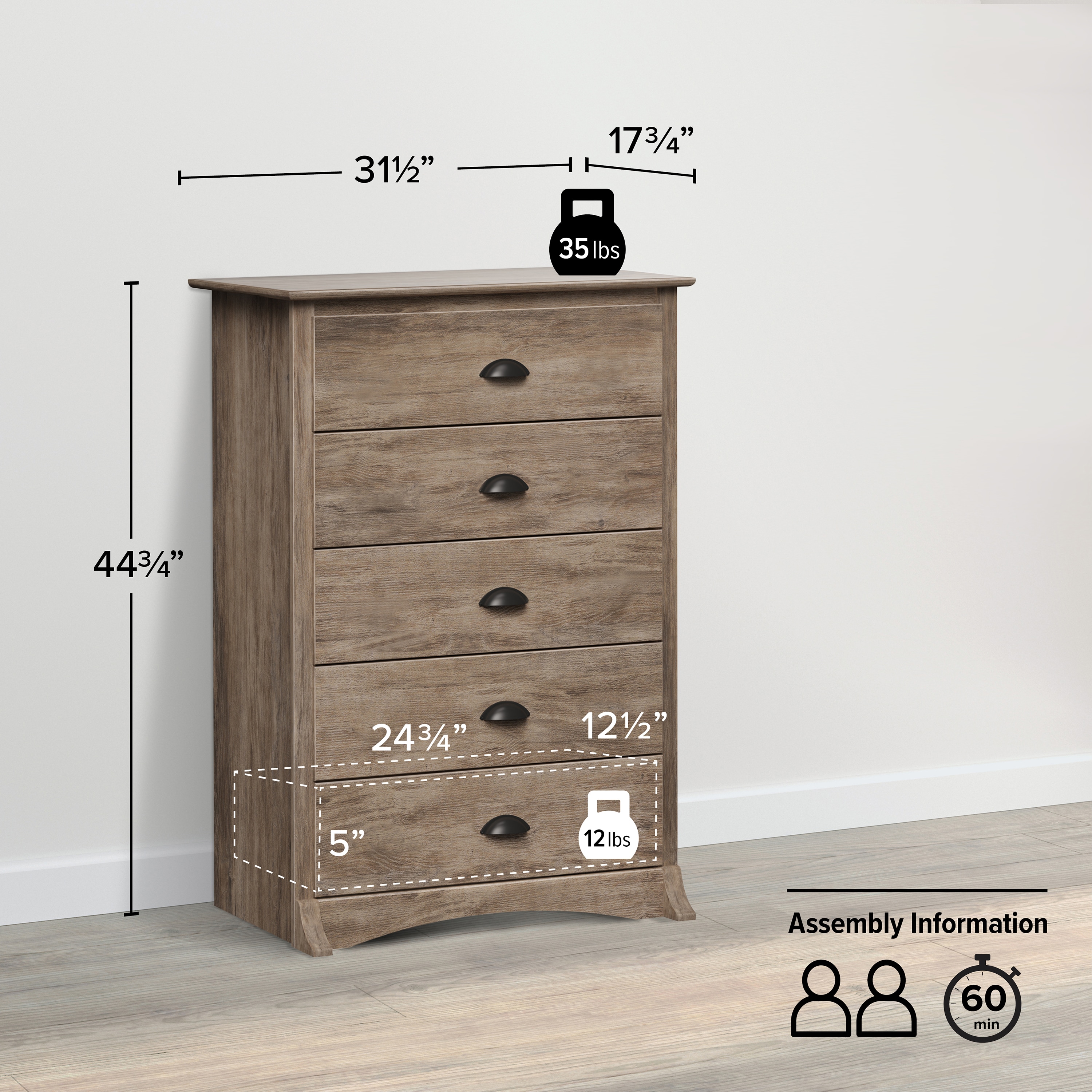 Prepac DDC-3345 dressers - View #2