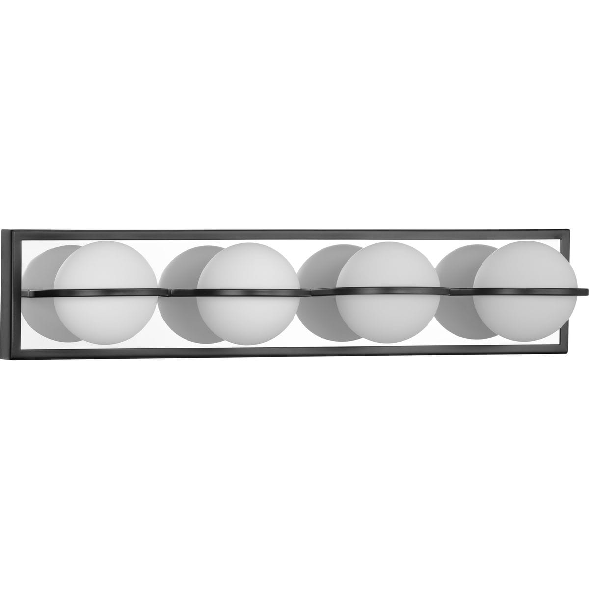 Progress Lighting P300313-031-30 Pearl LED 23.87-in 4 -Light Matte Black Integrated LED Modern/contemporary Vanity light
