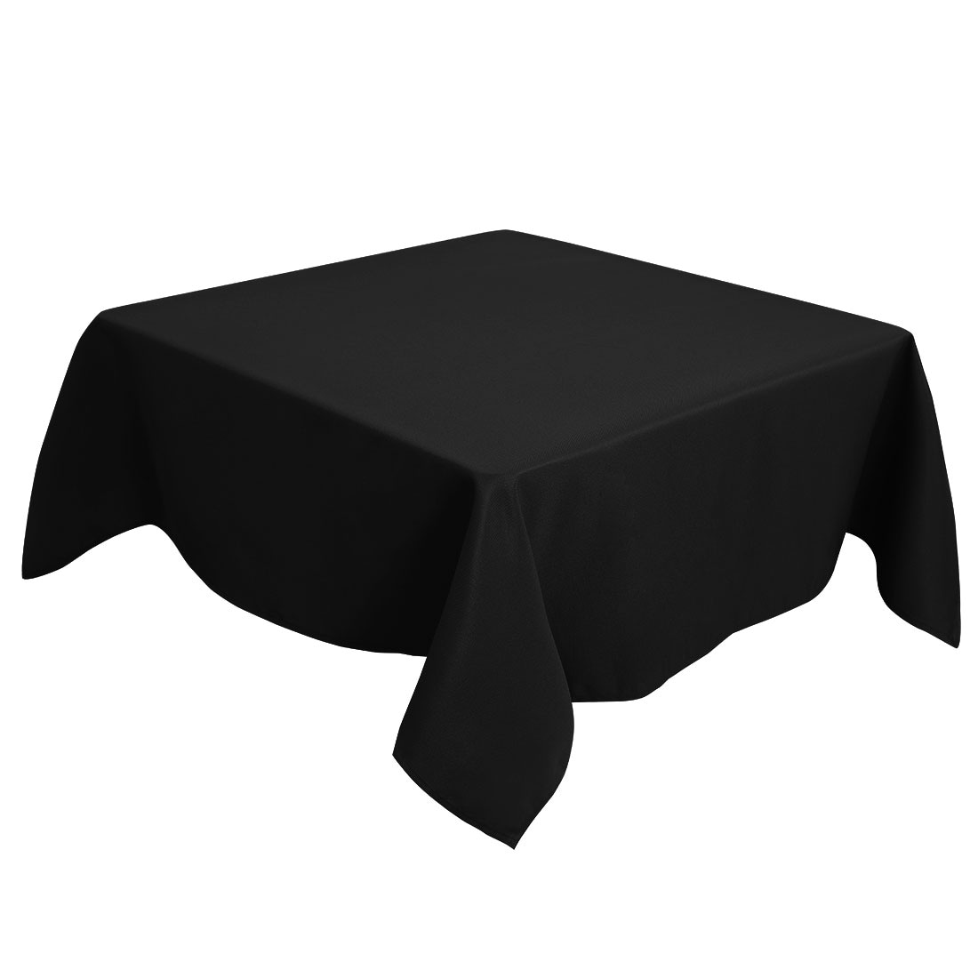 Unique Bargains Square Tablecloth - Wrinkle Black Table Cloths Dining Table Cover for Wedding Picnic Indoor Outdoor Table 55x55 Inches #S26011200UX3972