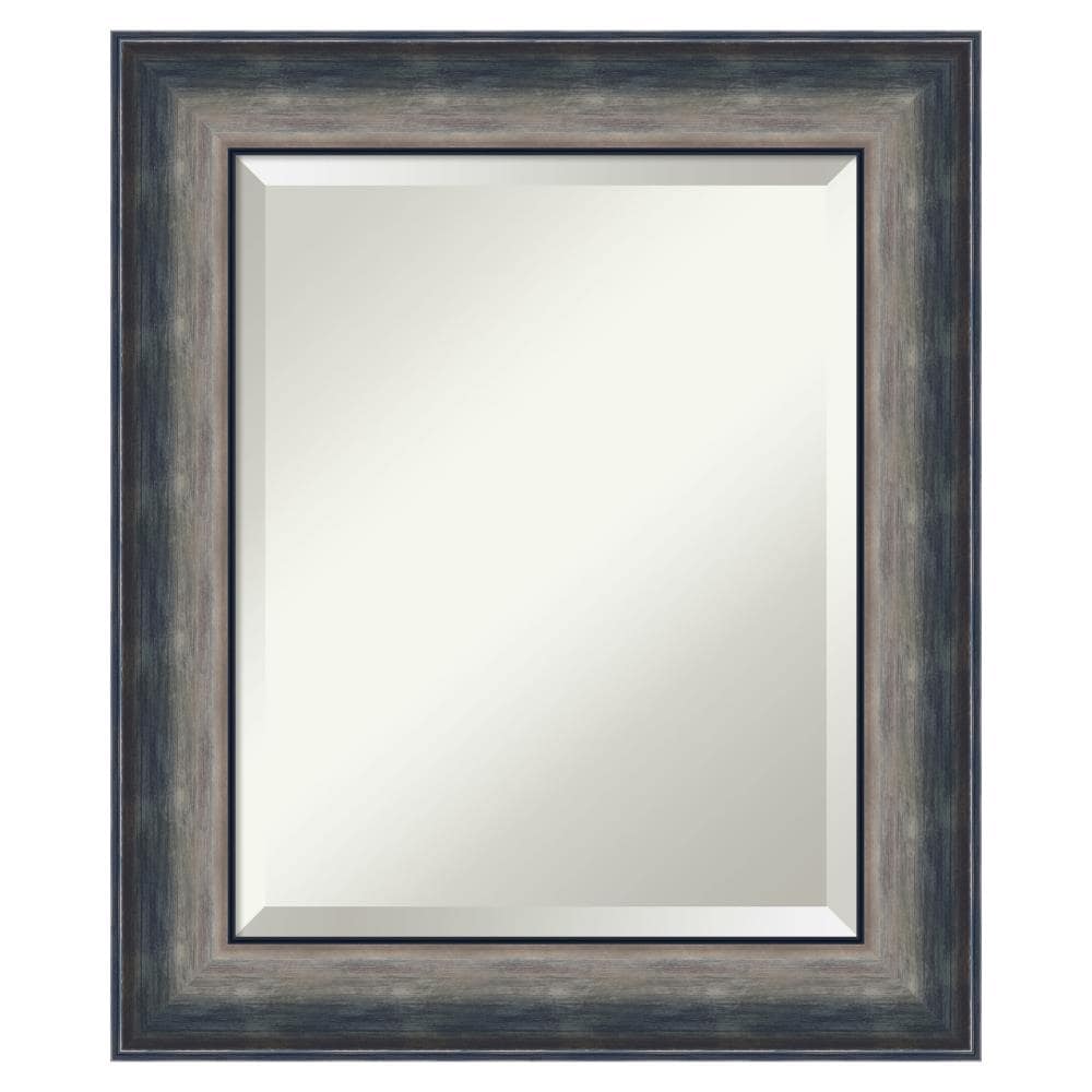 Amanti Art DSW3942035 Quicksilver Scoop 21.75-Inches x 25.75-Inches Framed Rectangle Bathroom Vanity Mirror ( Silver )