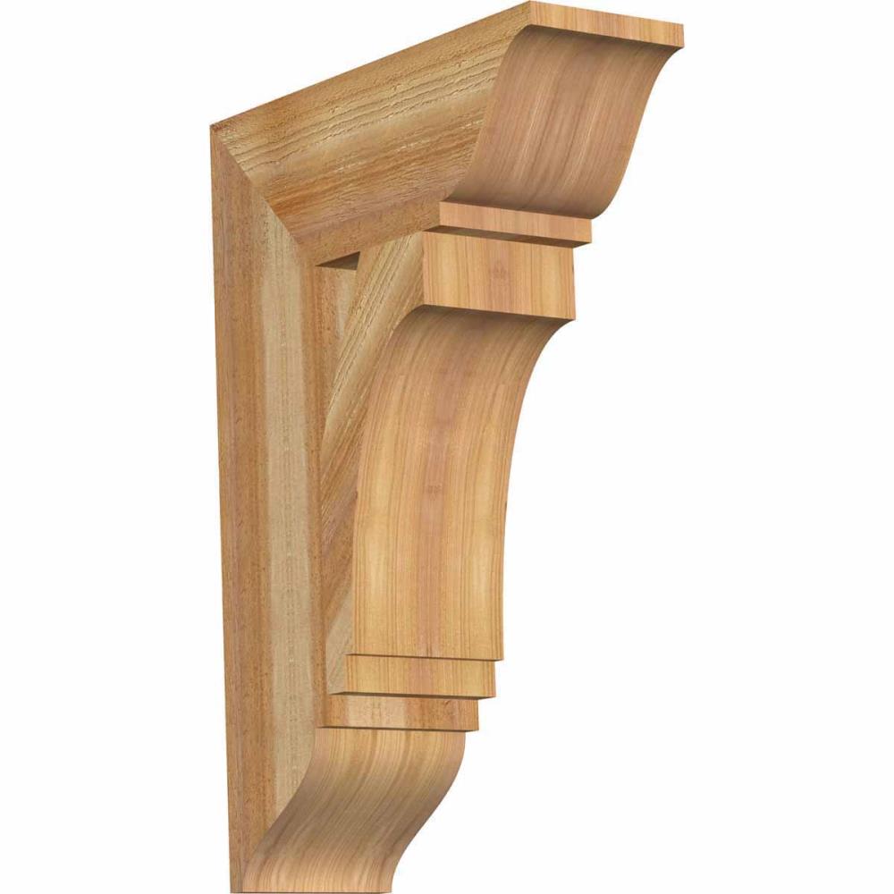 Ekena Millwork BKT06X18X26IMP01RWR Imperial traditional rough sawn 6-in x 18-in x 26-in Western red cedar Brown Wood Standard bracket