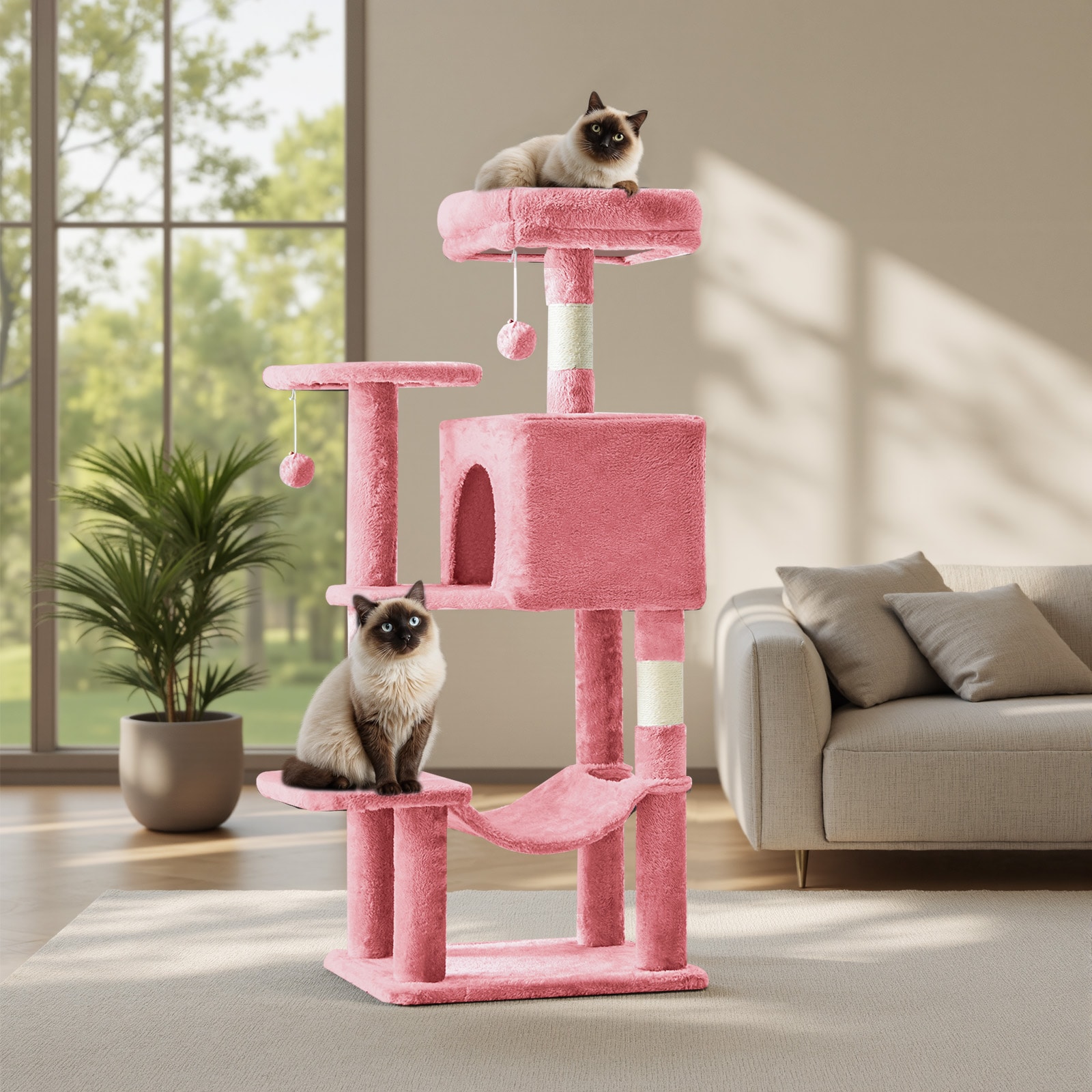 Sweetcrispy L-CW-MPJ-44IN-PK Cat-Trees - View #2