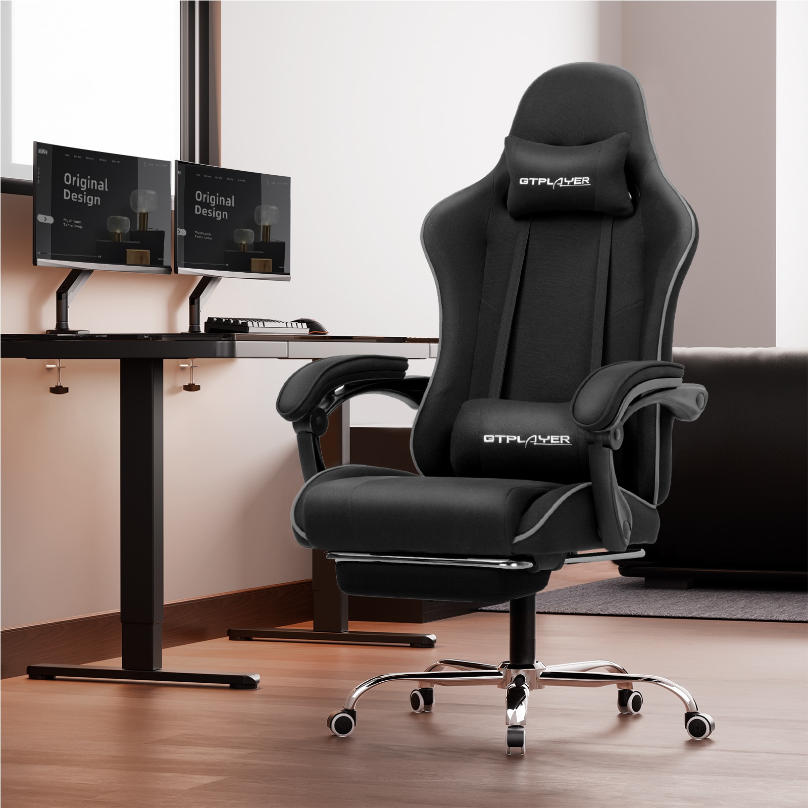 GTPLAYER LOWE-GT800A-BLACK-FA Office-Chairs - View #2