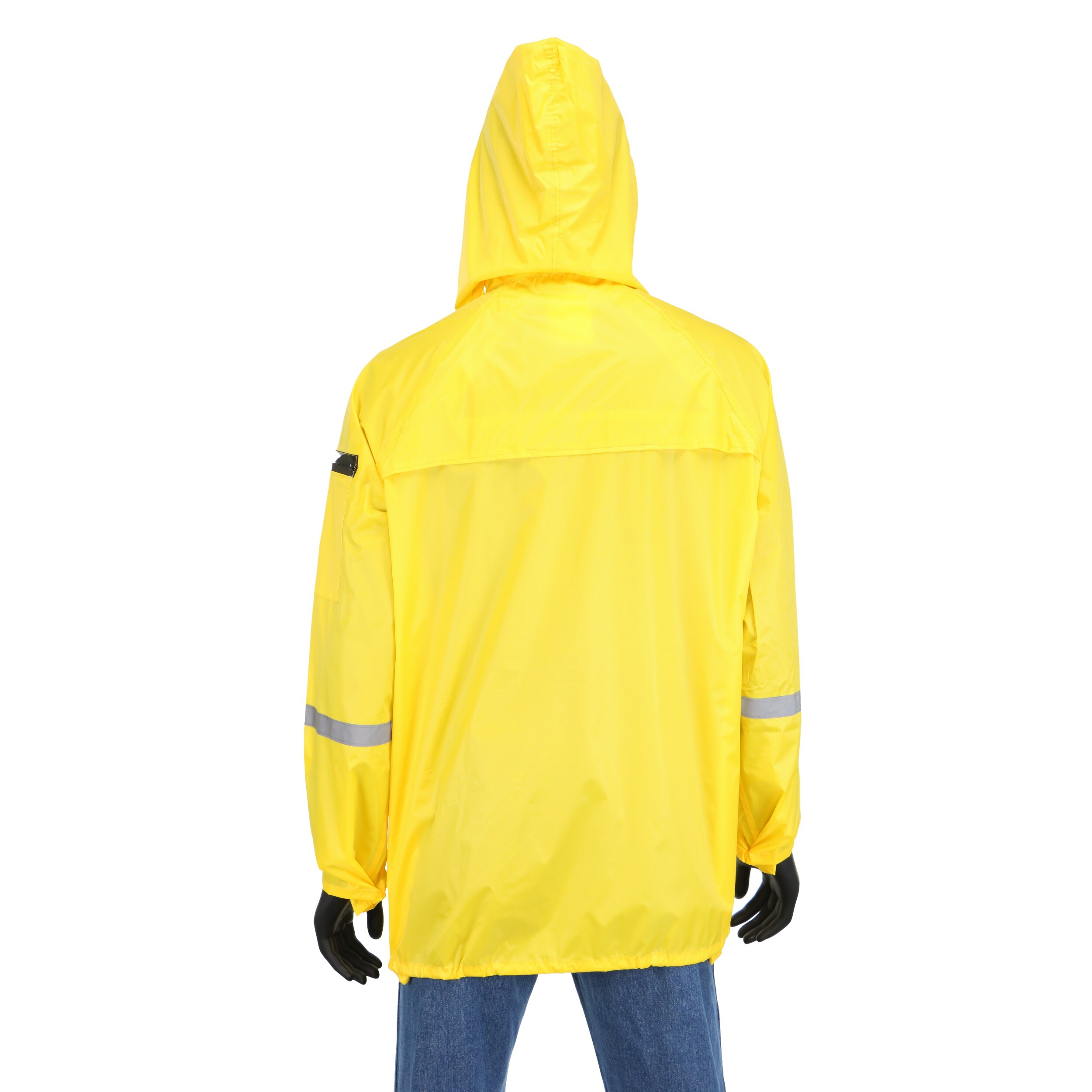 West Chester Men's Yellow Hooded Rain Jacket (Large) in the Work Jackets &  Coats department at