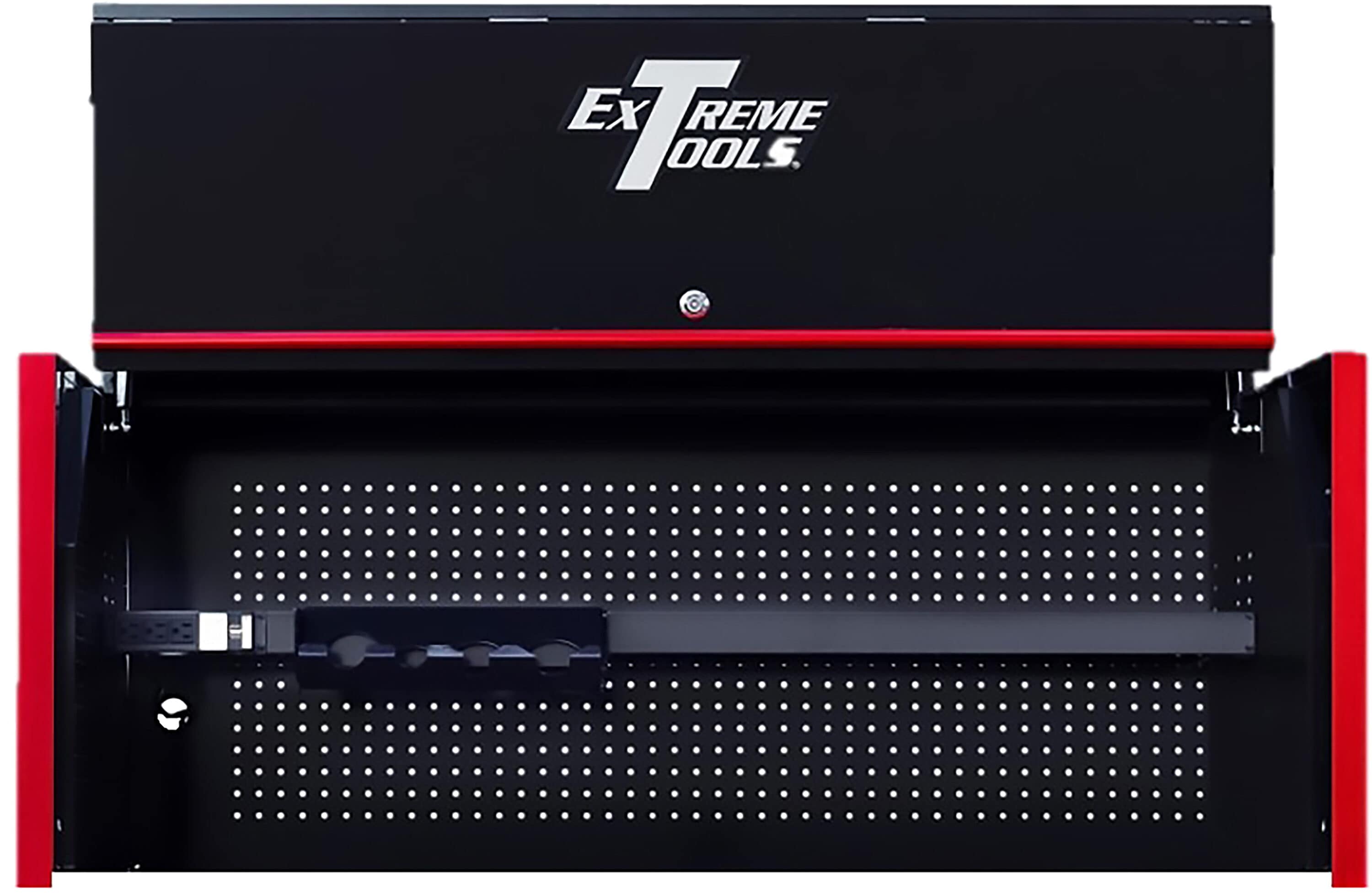 Extreme Tools RX552501HCBKRD RX SERIES 55-in W x 22.3-in H x 25-in D Steel Tool Chest ( BLACK POWDER COAT W/ RED ANODIZED DRAWER PULLS )